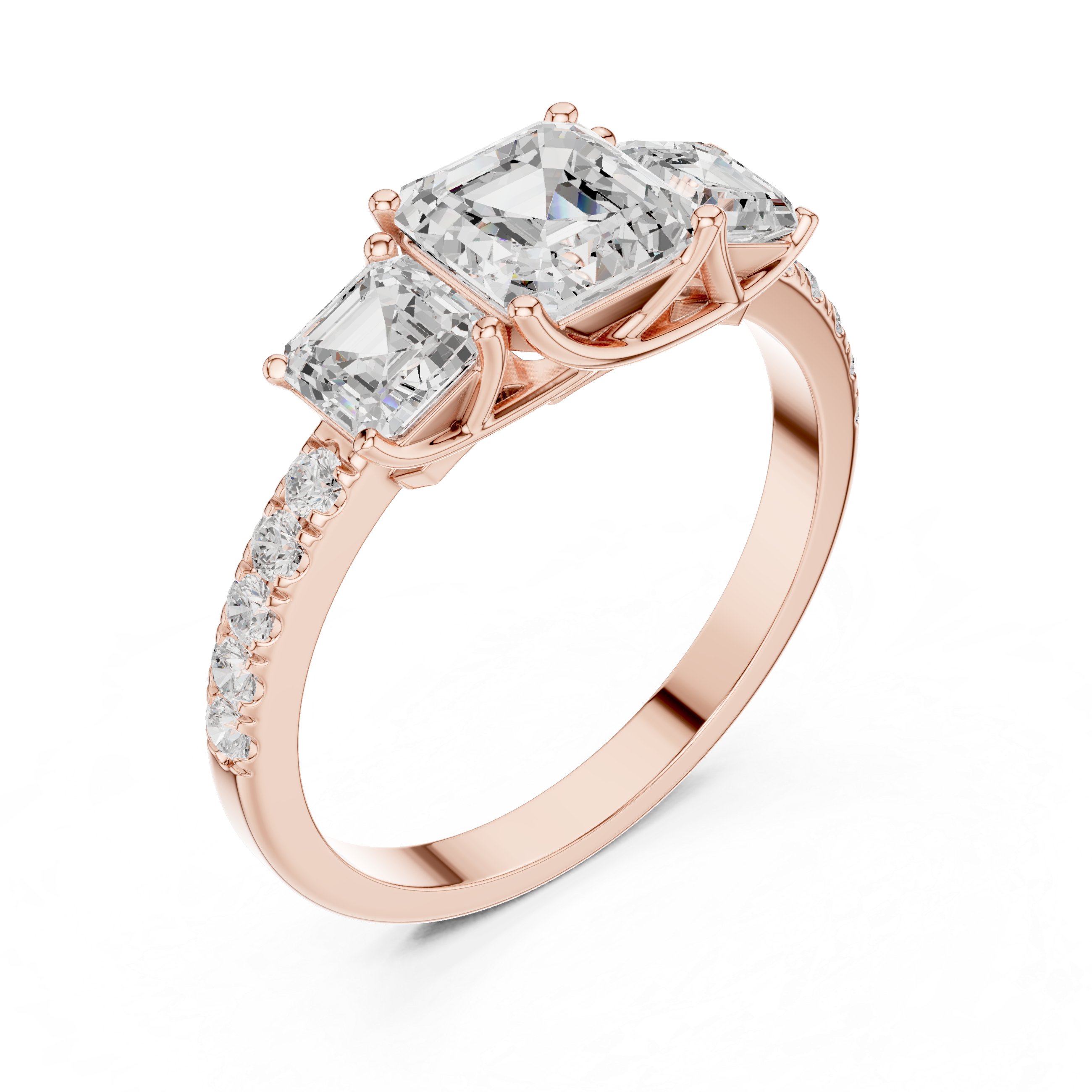 Stylish marquise diamond ring with elongated shape and delicate prong setting.
