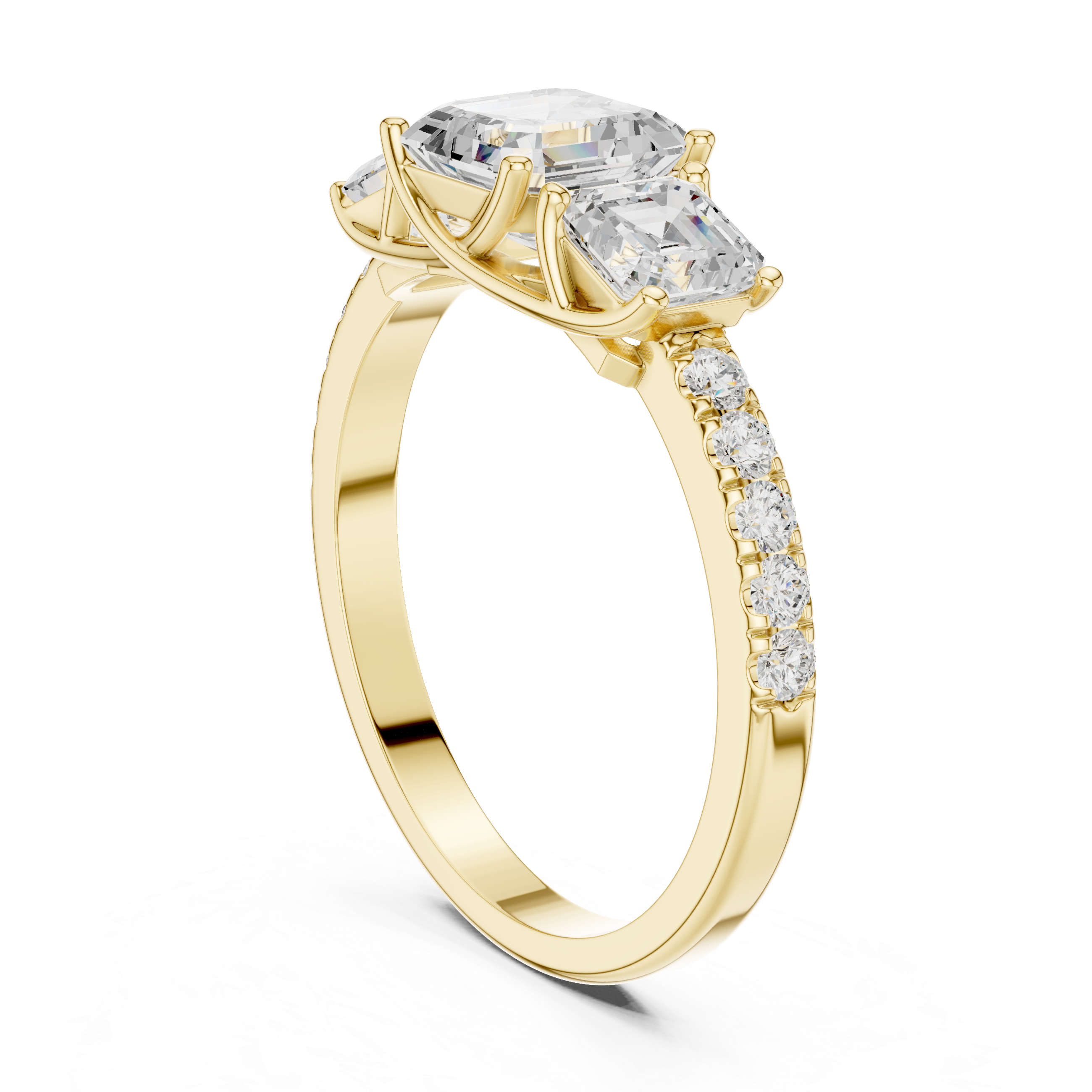 Minimalist thin band ring with tiny diamond accents and sleek modern look.