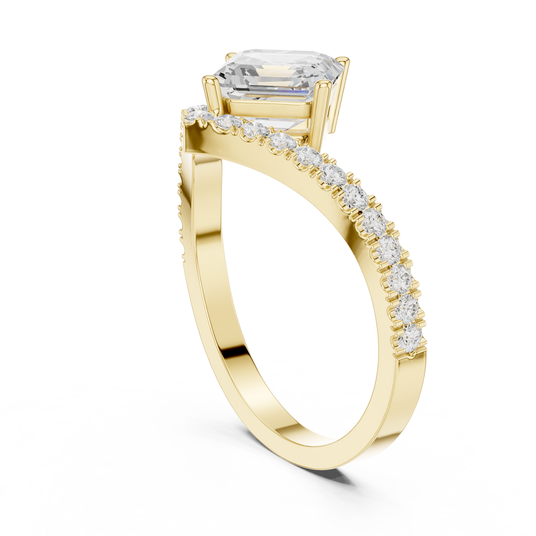 Luxury diamond jacket earrings designed to surround central stud stones.
