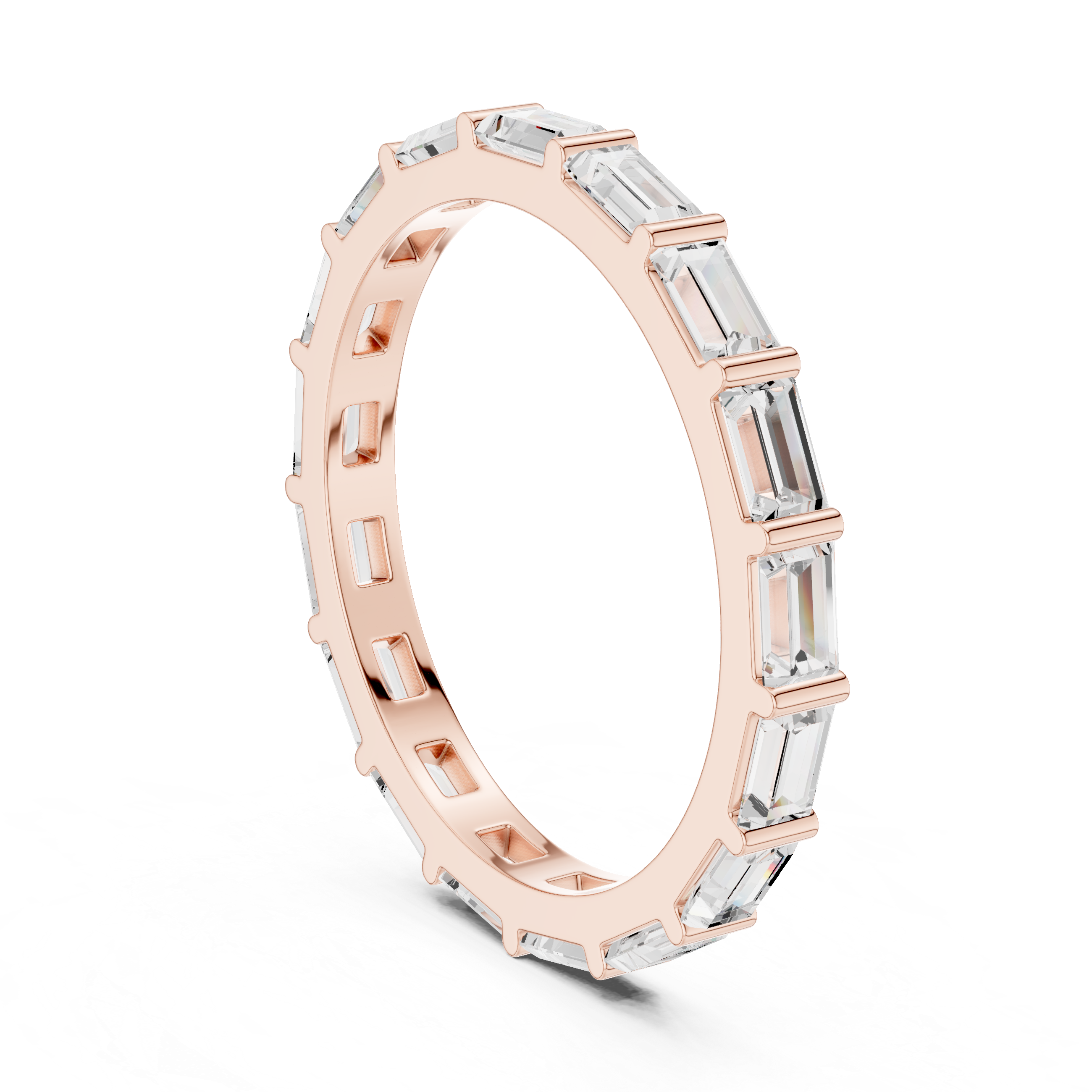 Minimalist men's band featuring smooth polished gold surface.