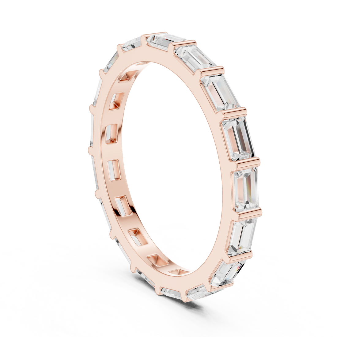 Minimalist men's band featuring smooth polished gold surface.