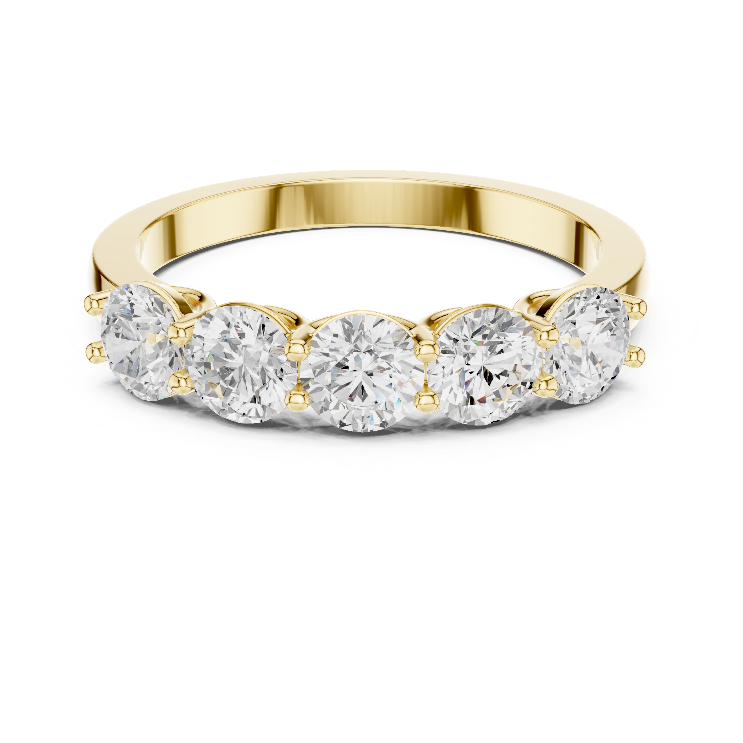 Elegant tennis bracelet featuring uniform diamond pattern.