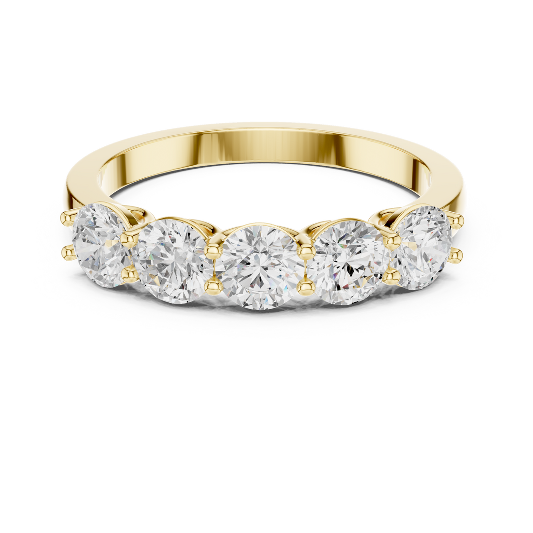 Elegant tennis bracelet featuring uniform diamond pattern.