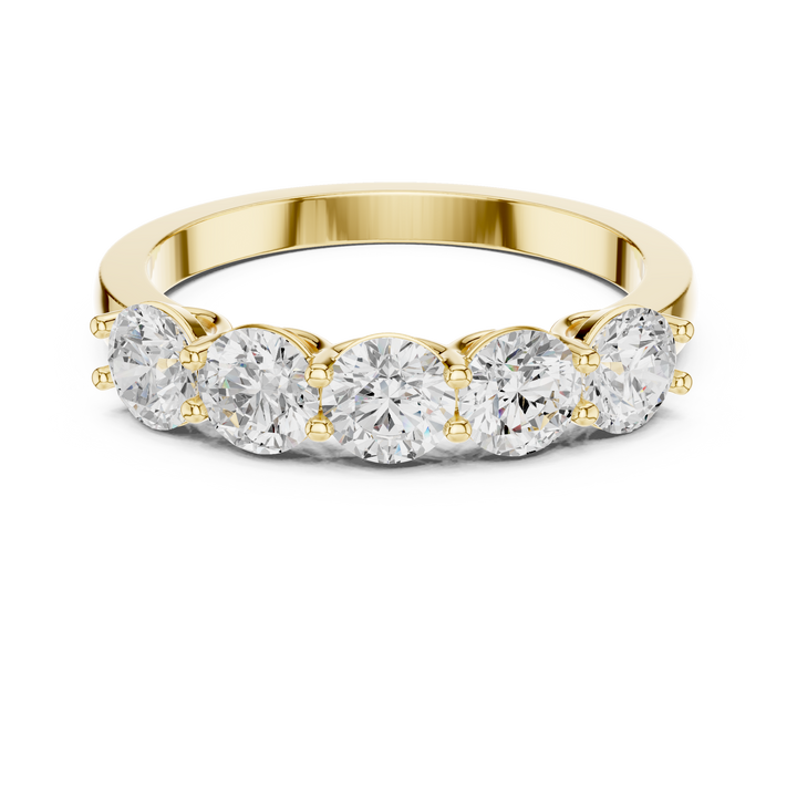 Elegant tennis bracelet featuring uniform diamond pattern.