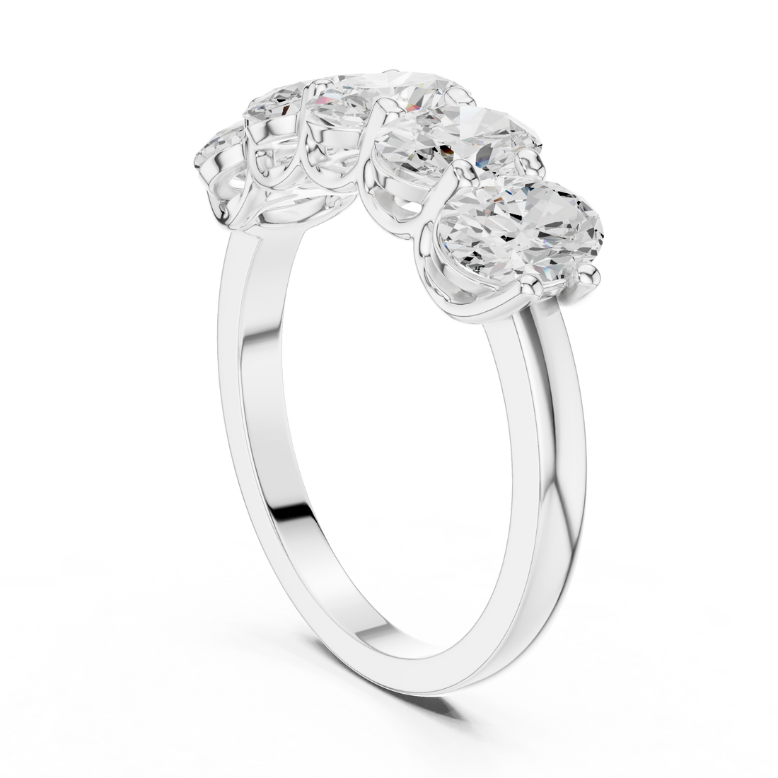Classic eternity band featuring continuous diamond circle.