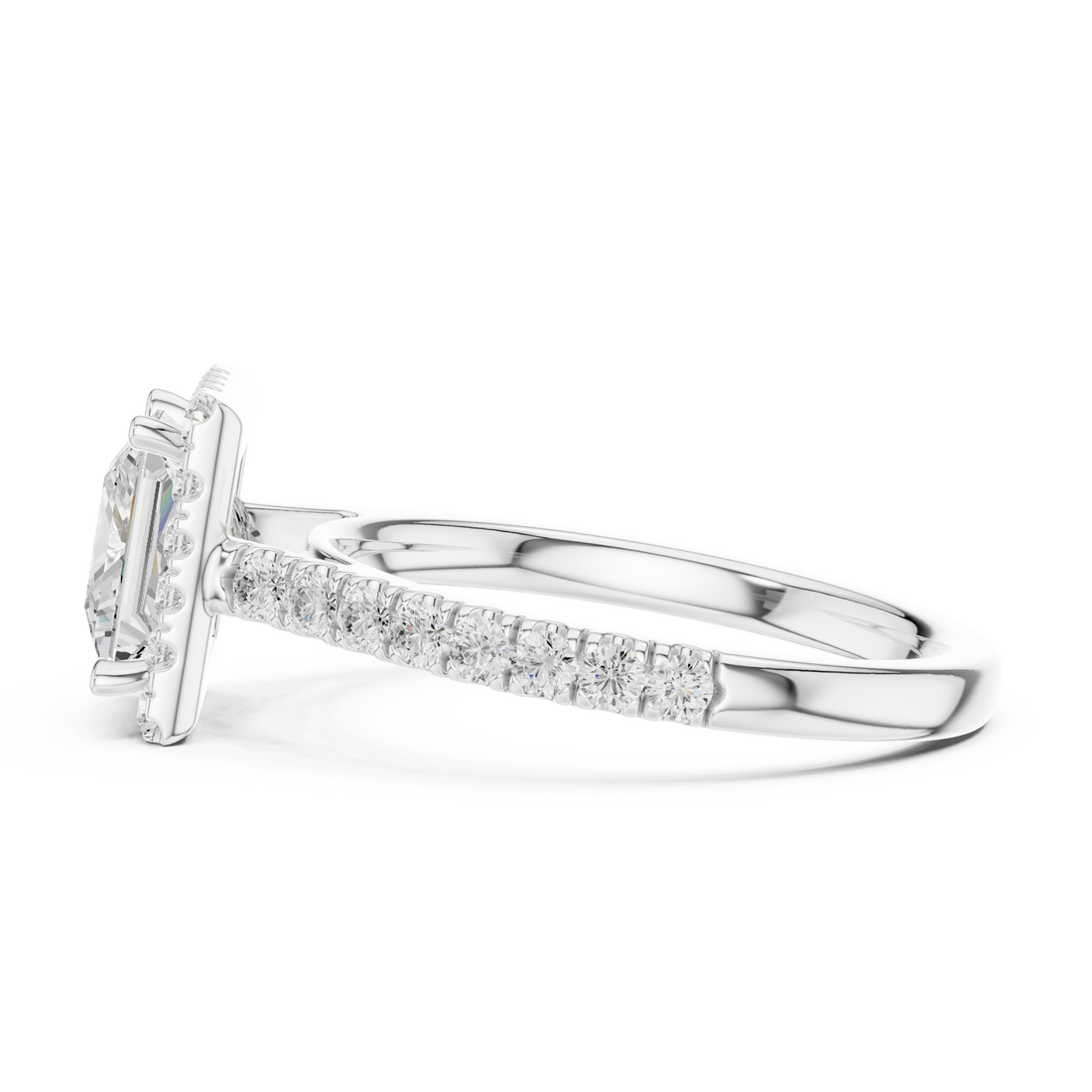 Premium  contemporary three stone design