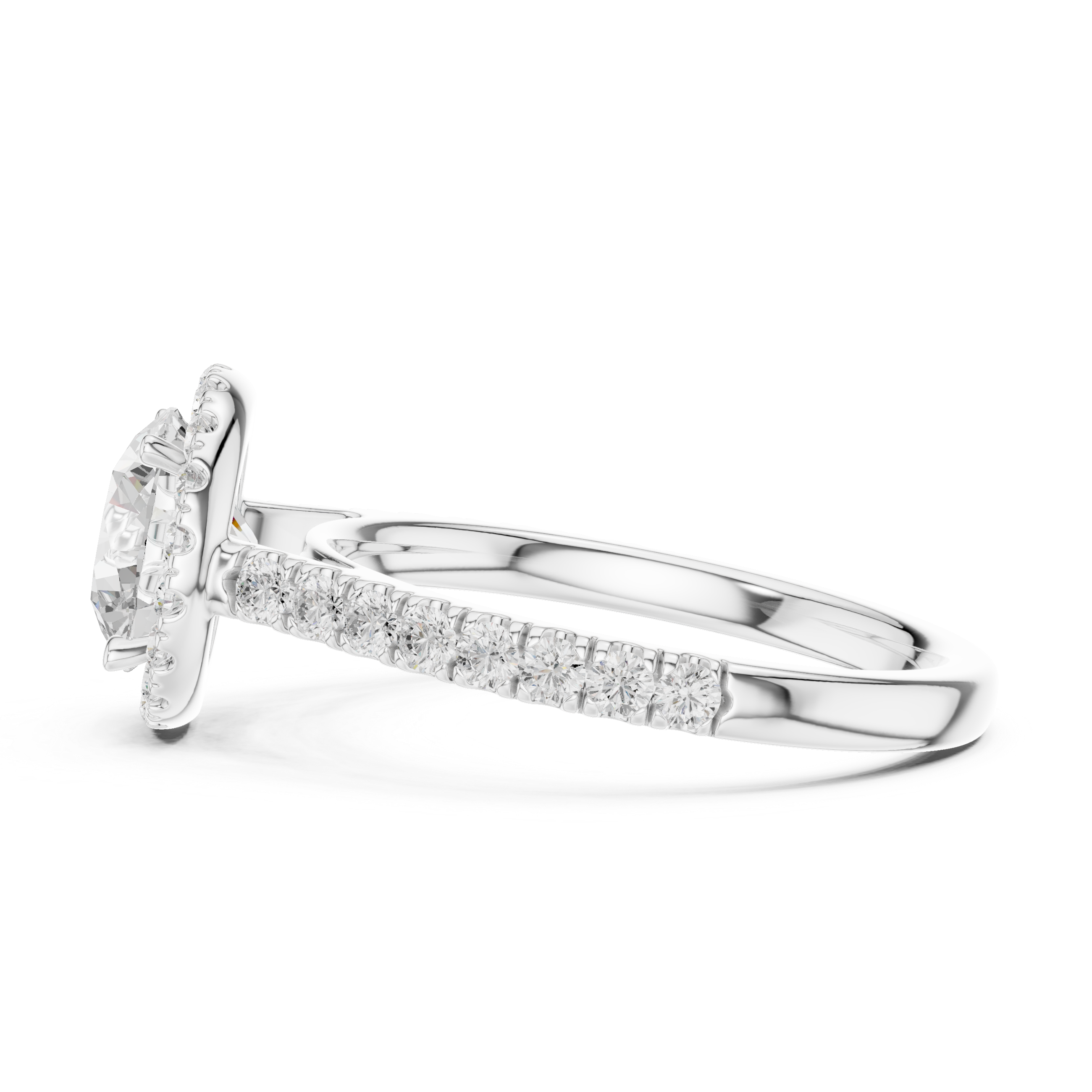 Premium  contemporary three stone design