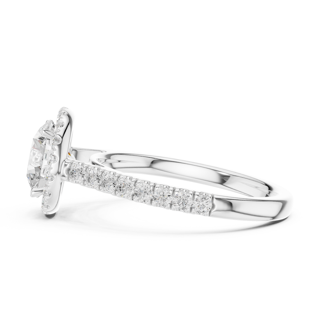 Premium  contemporary three stone design