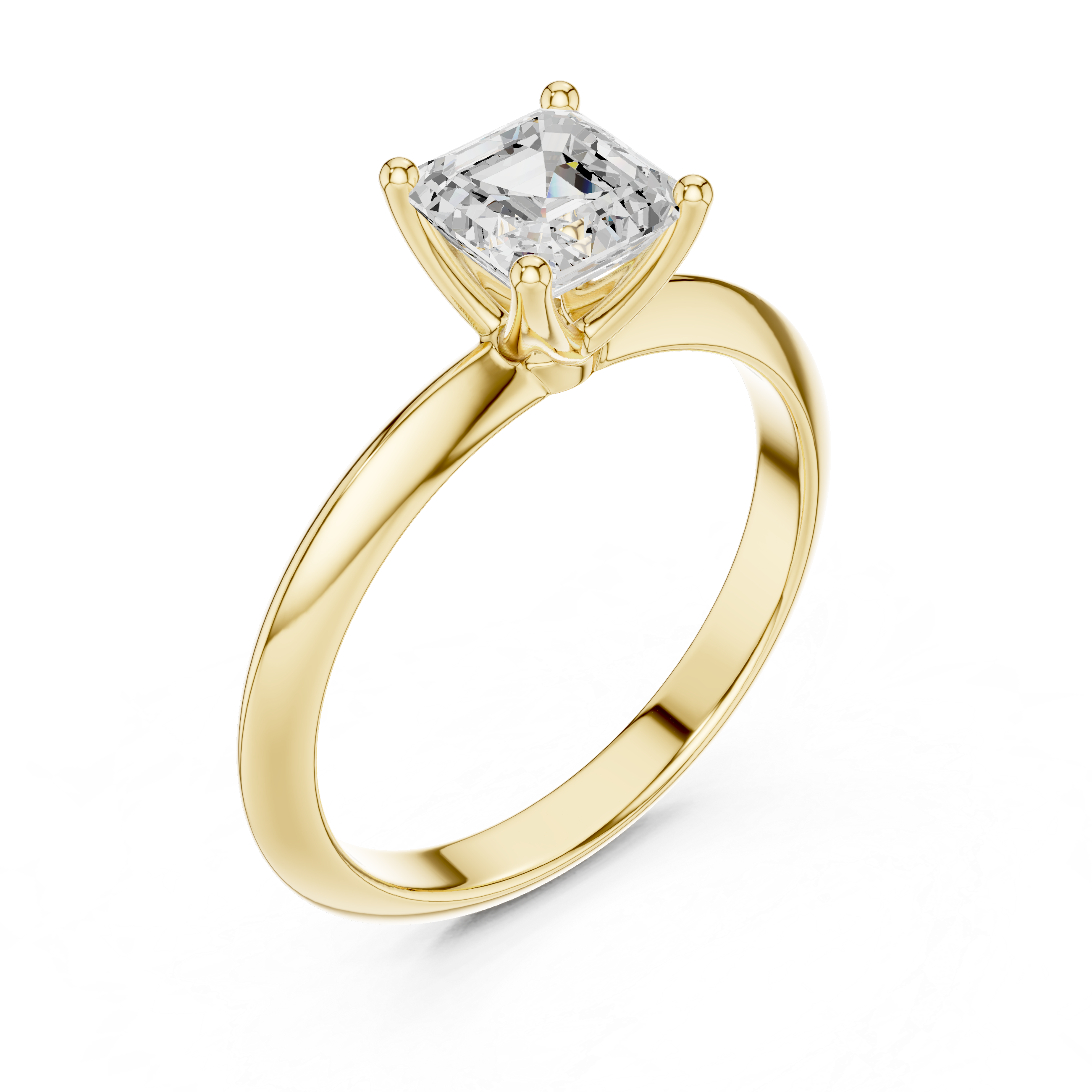 Gold toe ring with modern slim band.