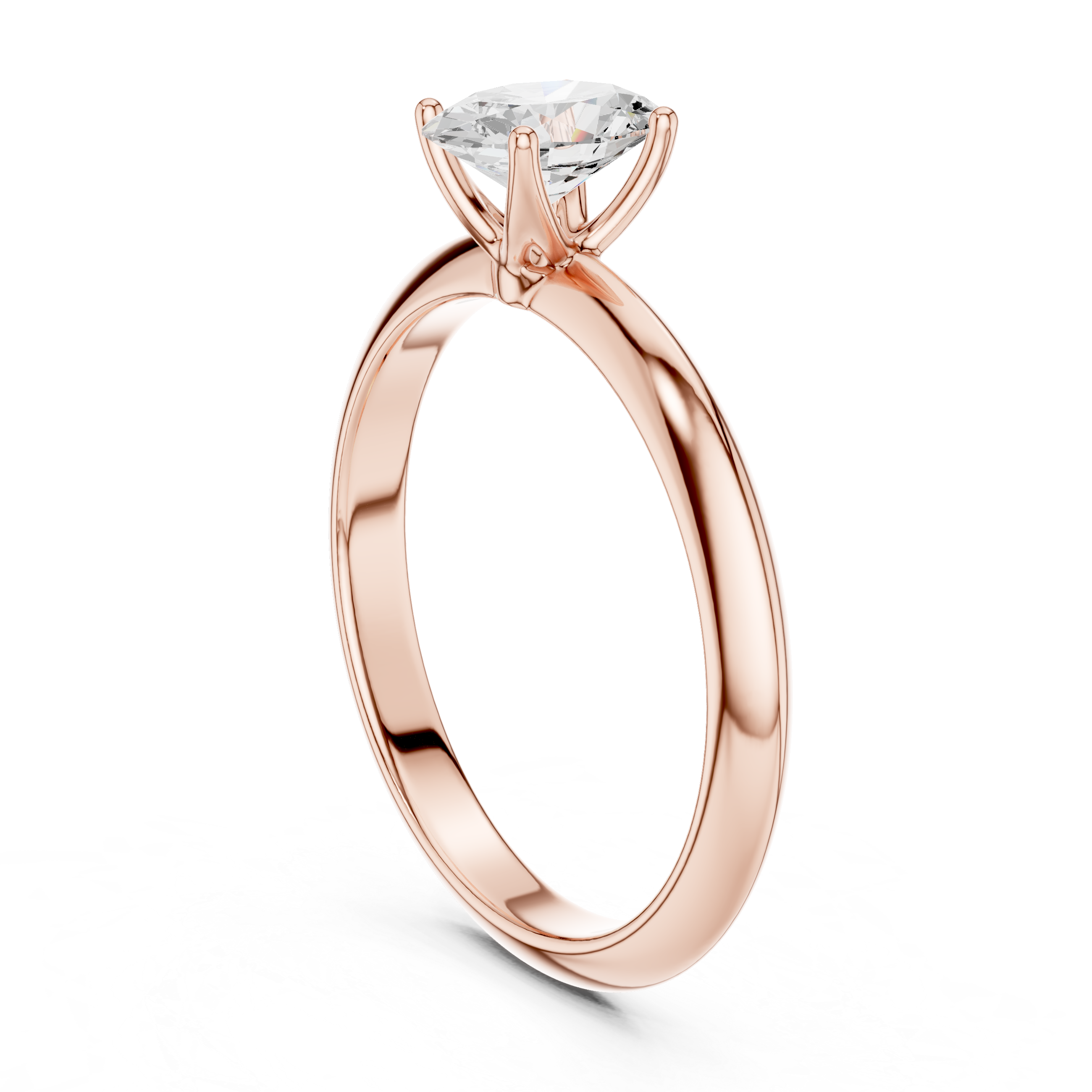 Minimal plain gold ring with smooth edges.