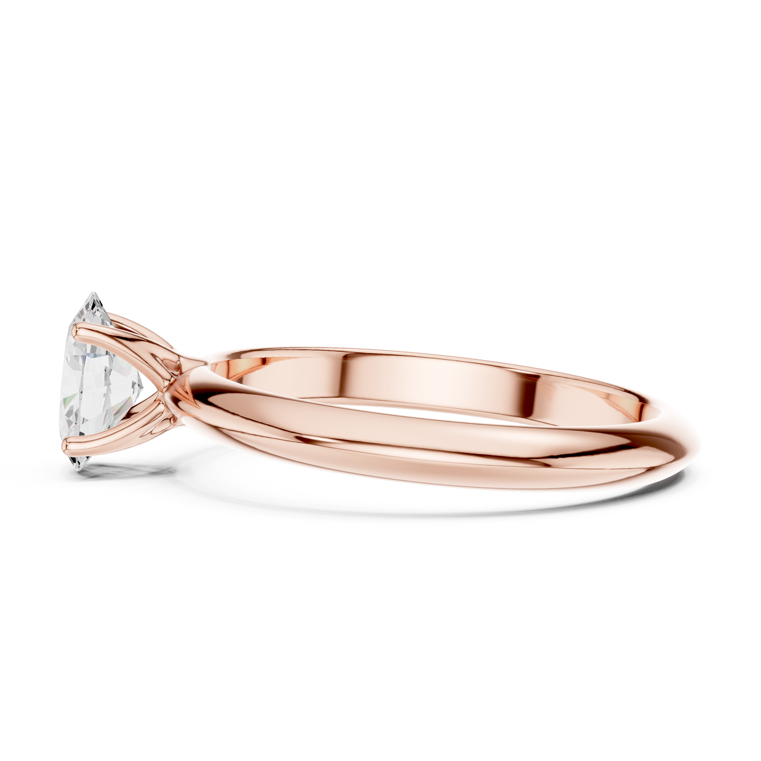 Three-row diamond ring with elegant sparkle.