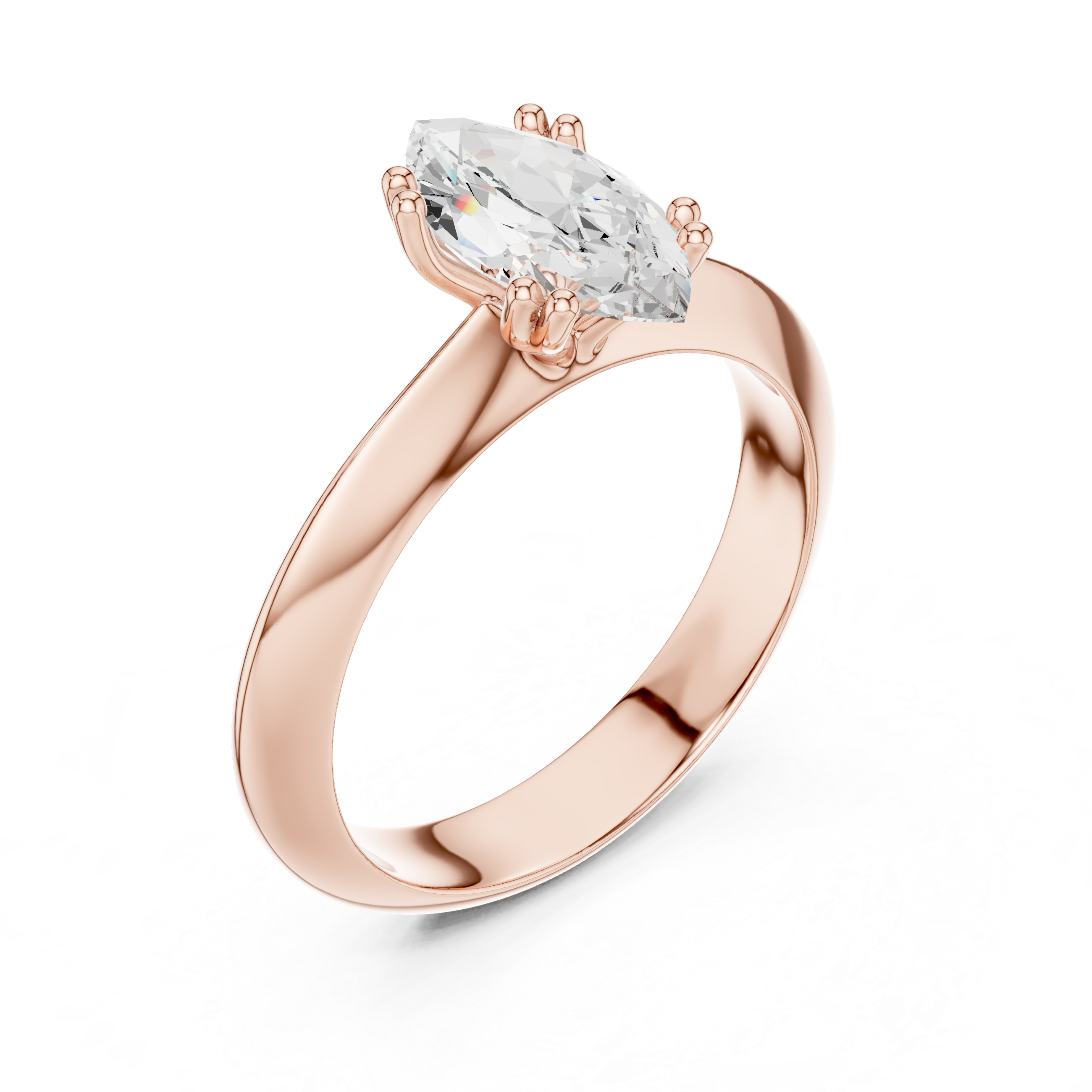 Smooth polished toe ring with simple band.