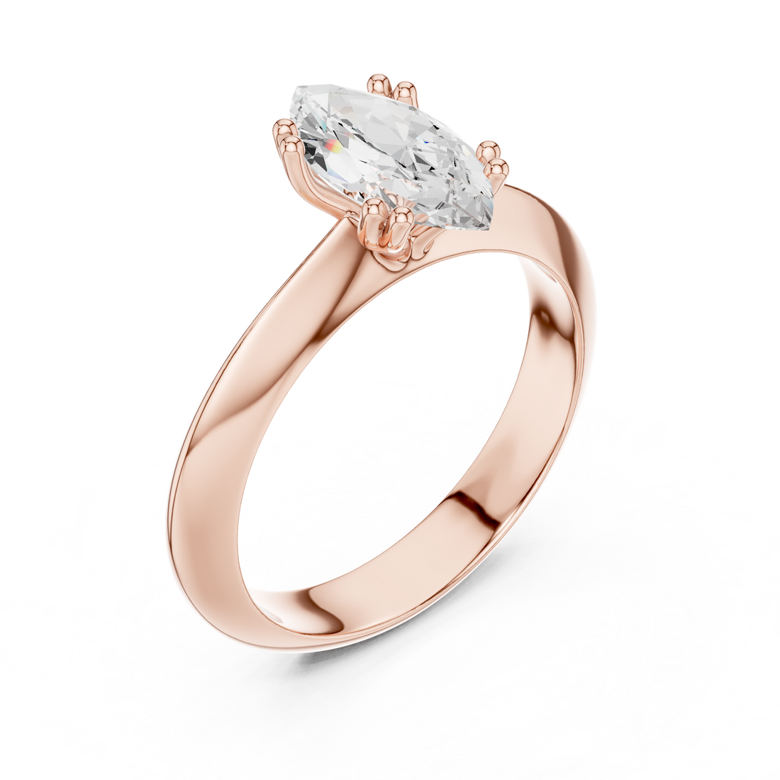 Smooth polished toe ring with simple band.