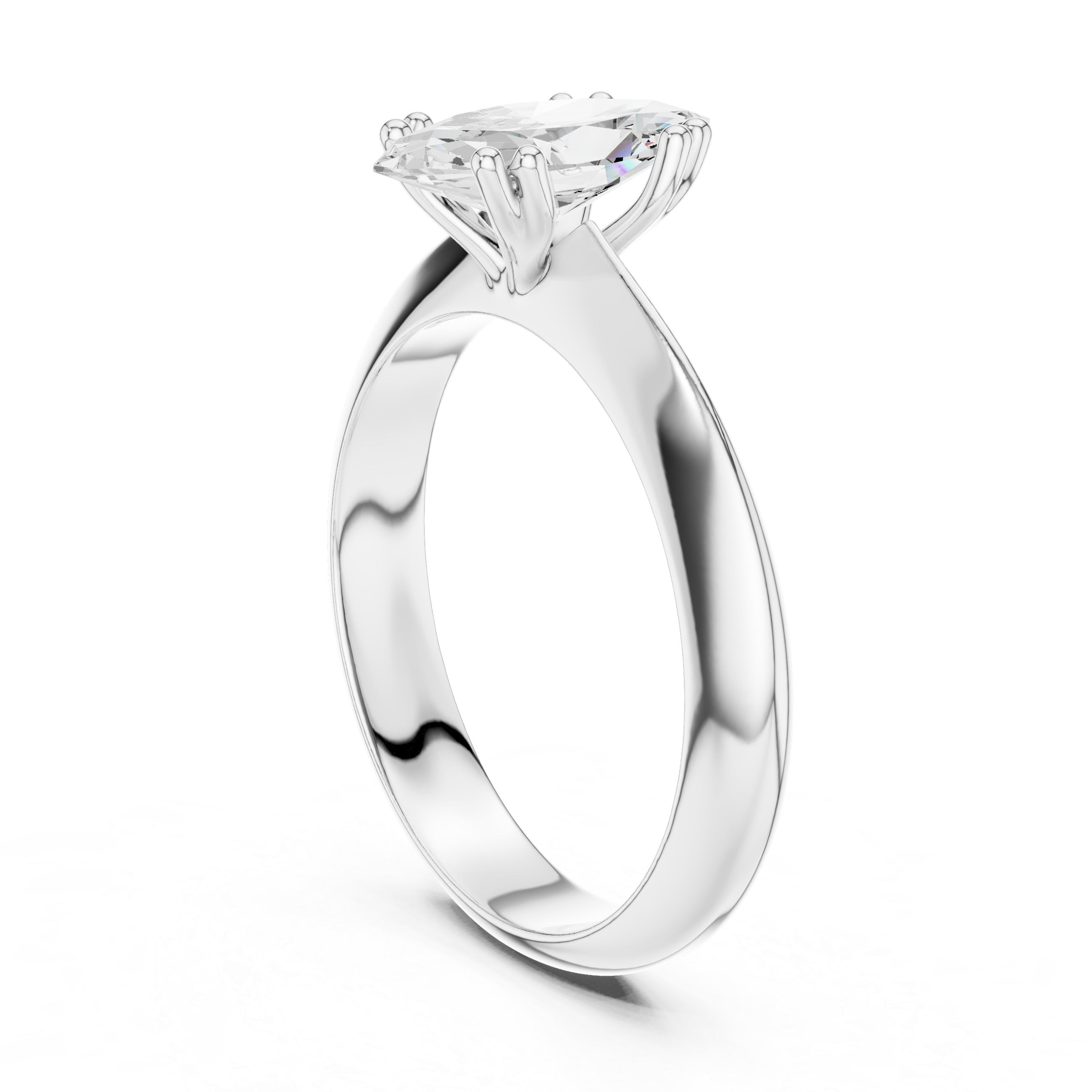 Silver adjustable toe ring with modern finish.