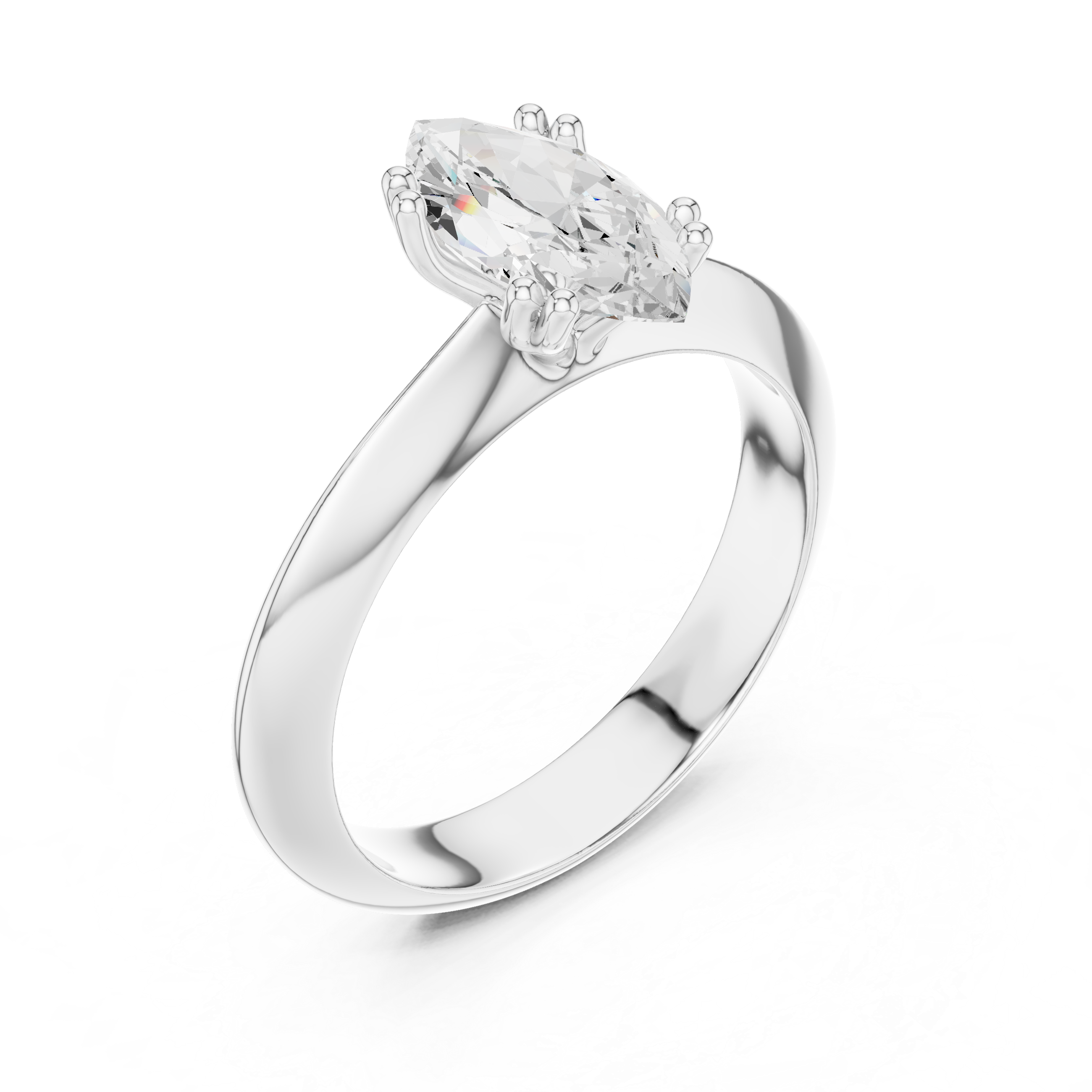 Decorative gemstone toe ring with round stone.