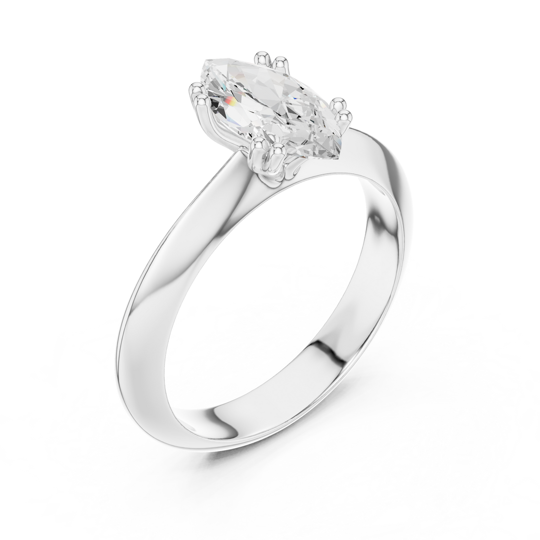 Decorative gemstone toe ring with round stone.