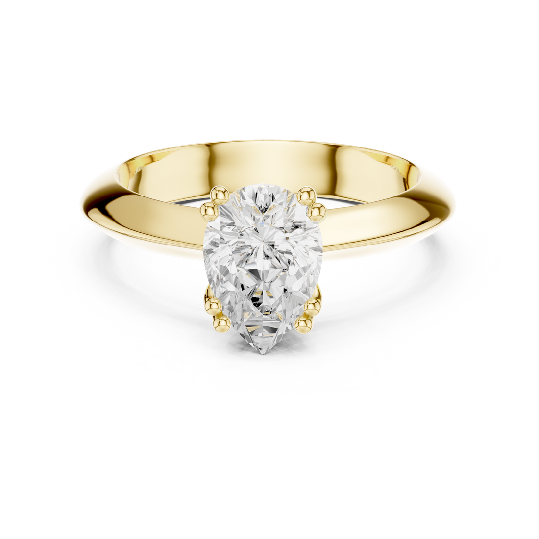 Halo gemstone ring with sparkling border.