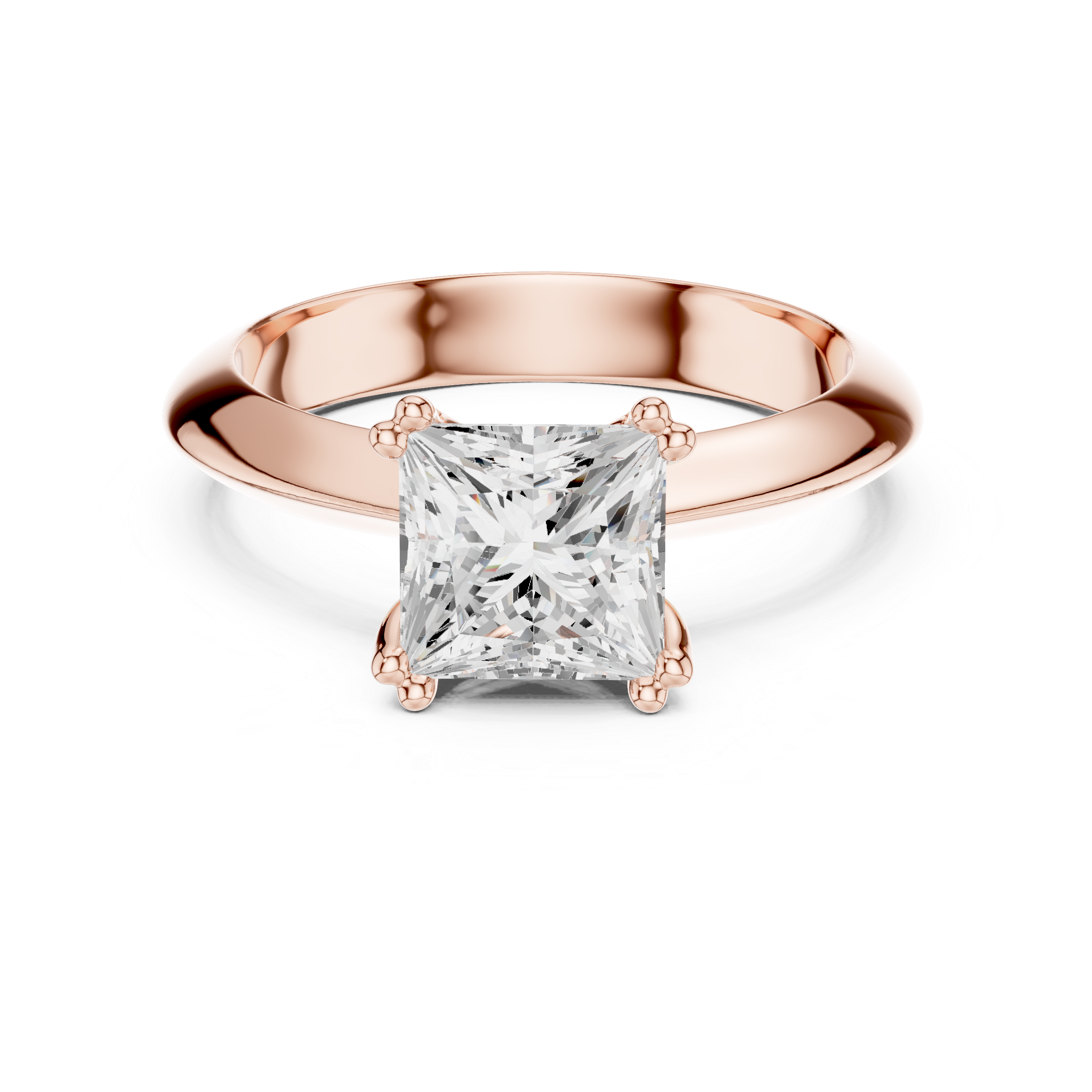 Multi-color stone ring with stylish pattern.