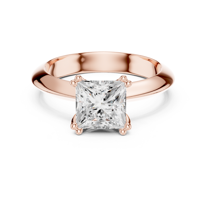 Multi-color stone ring with stylish pattern.