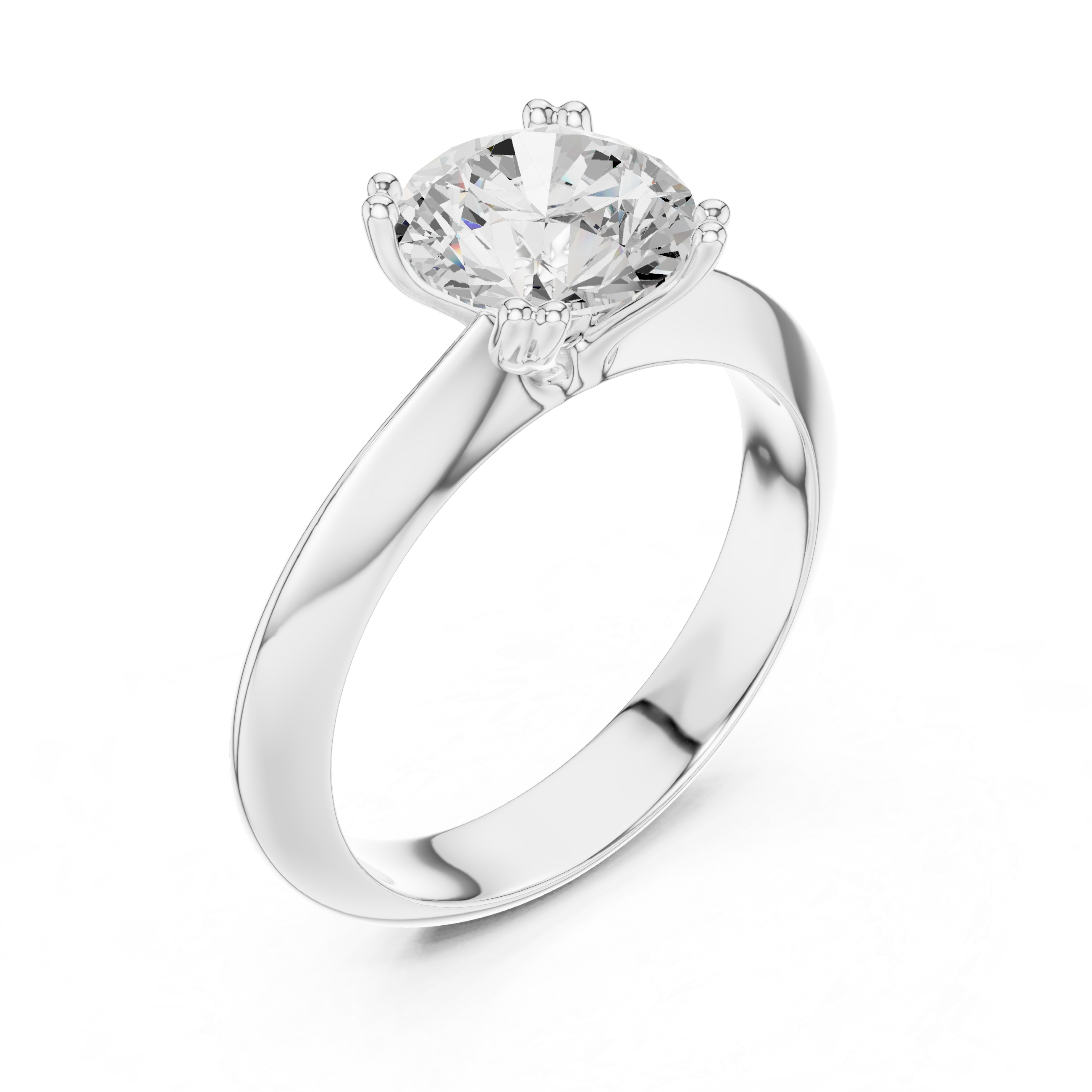 Eternity ring with full circle of diamonds.