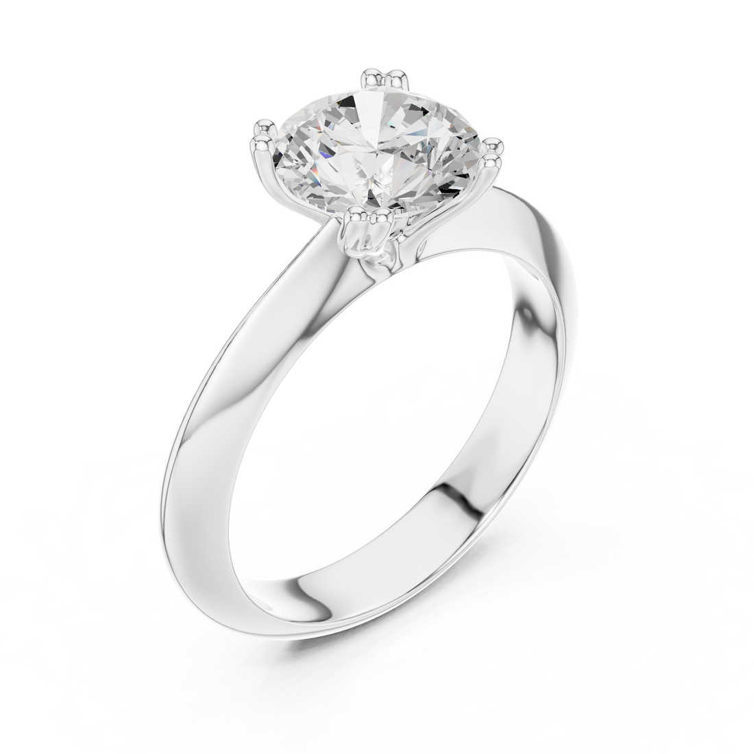Eternity ring with full circle of diamonds.
