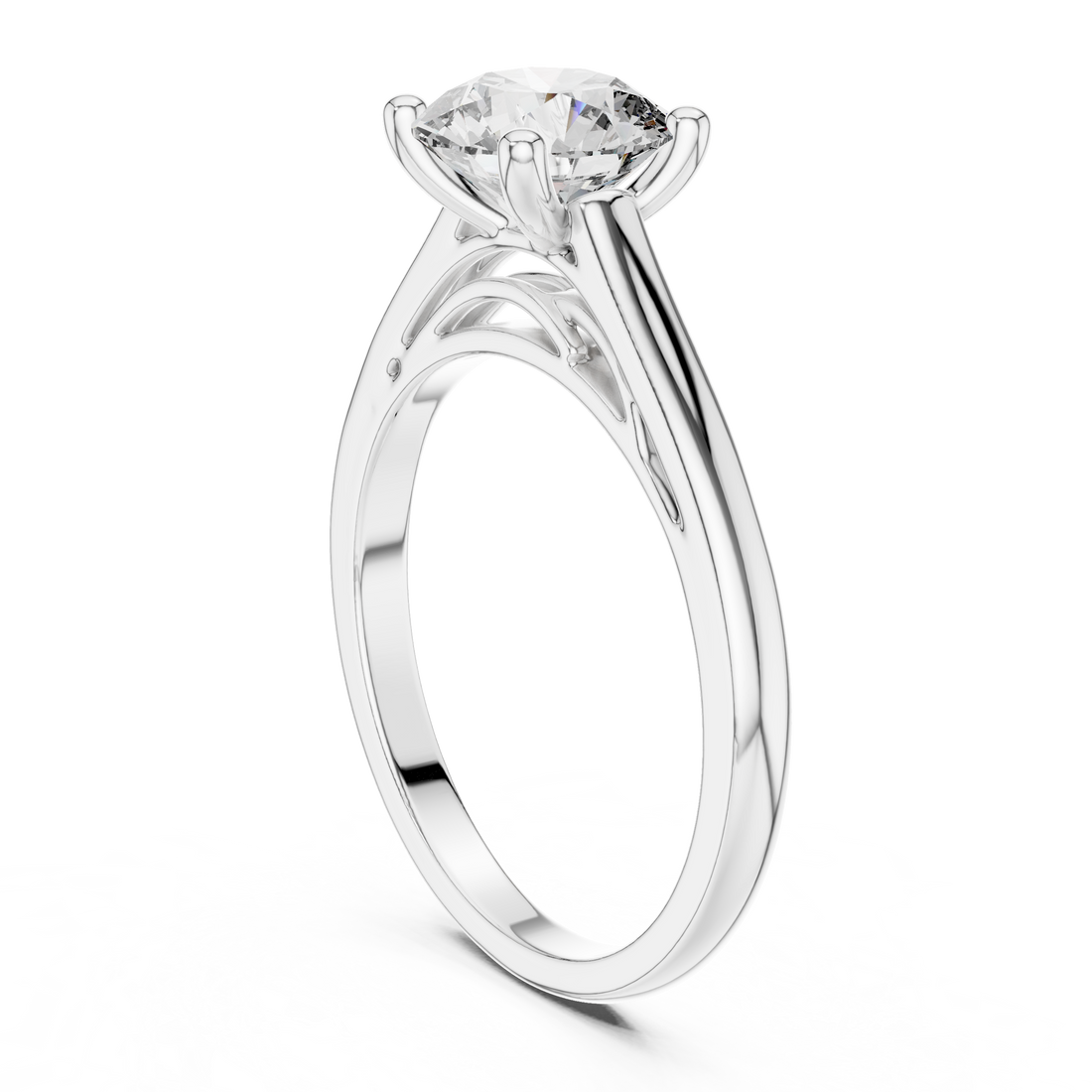 Timeless Round Brilliant Diamond Solitaire Engagement Ring