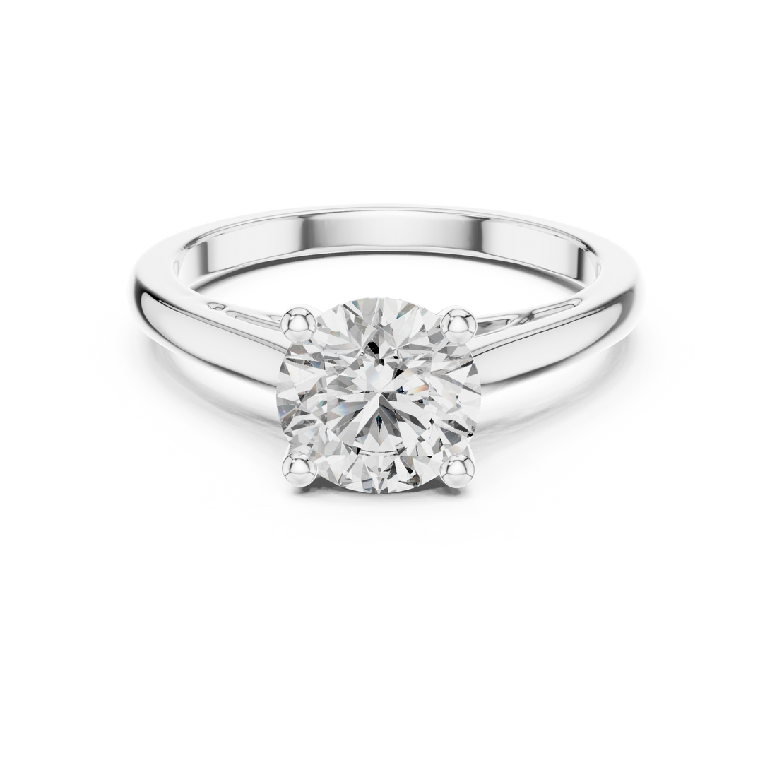 Timeless Round Brilliant Diamond Solitaire Engagement Ring