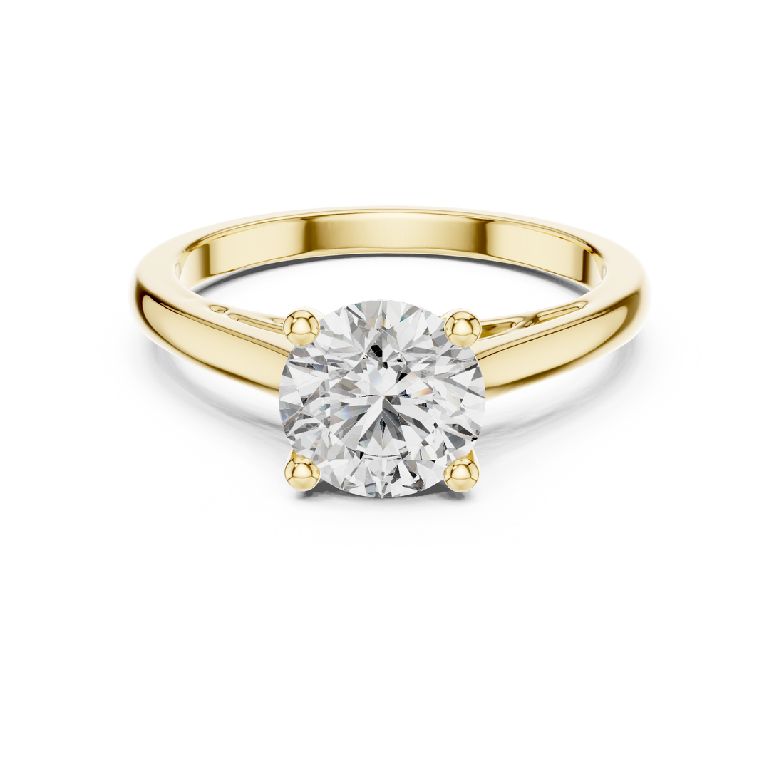 Timeless Round Brilliant Diamond Solitaire Engagement Ring