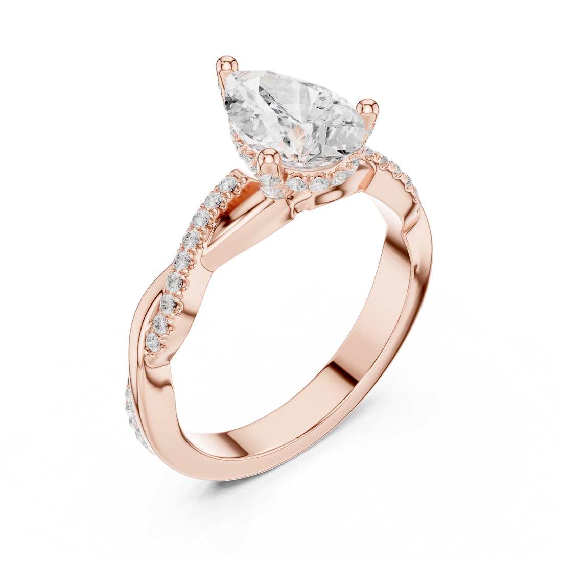 Premium  contemporary three stone design