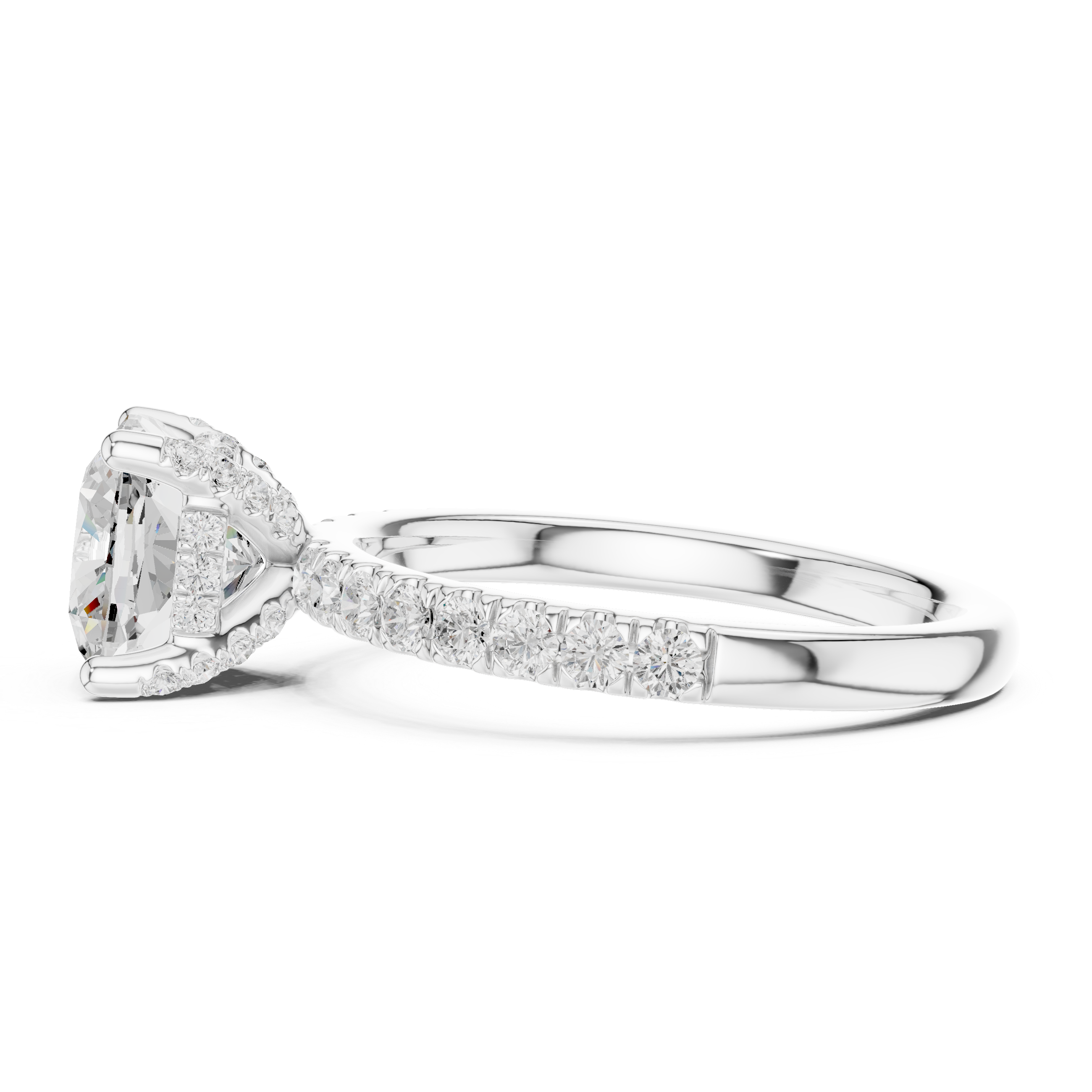 Premium  contemporary three stone design