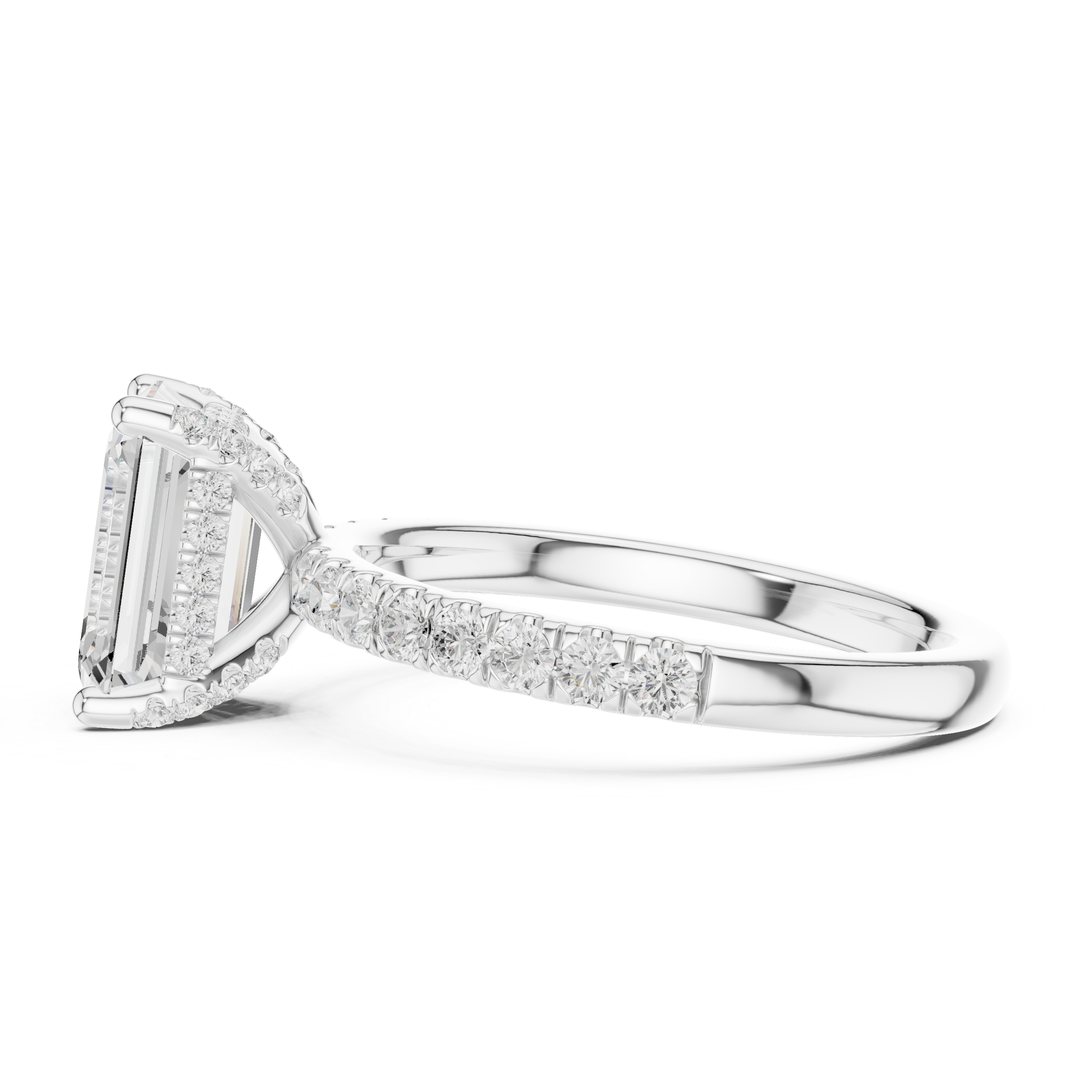 Premium  contemporary three stone design