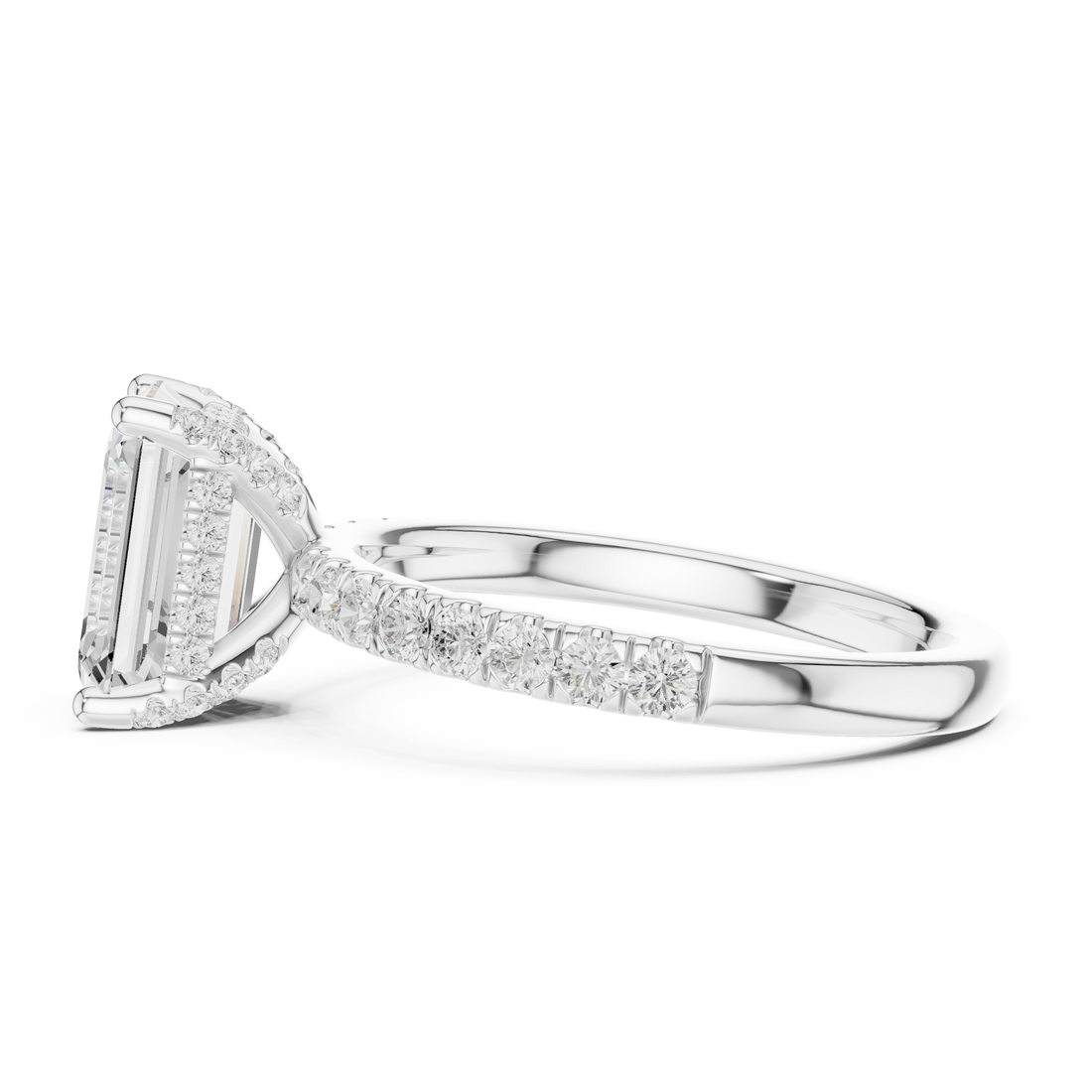 Premium  contemporary three stone design