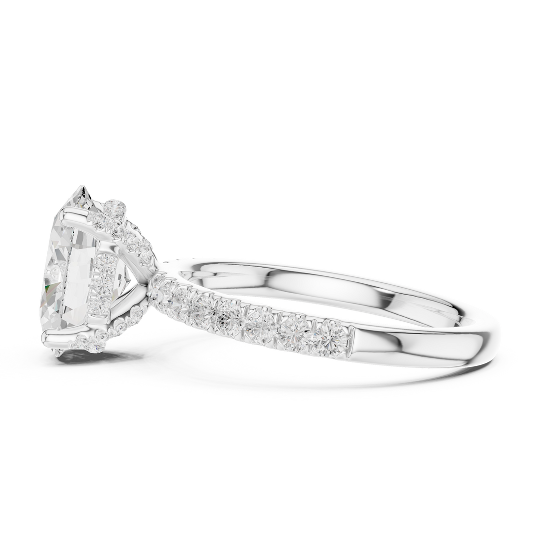 Premium  contemporary three stone design