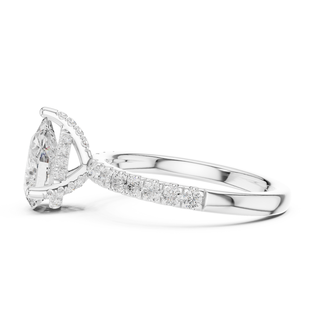 Premium  contemporary three stone design