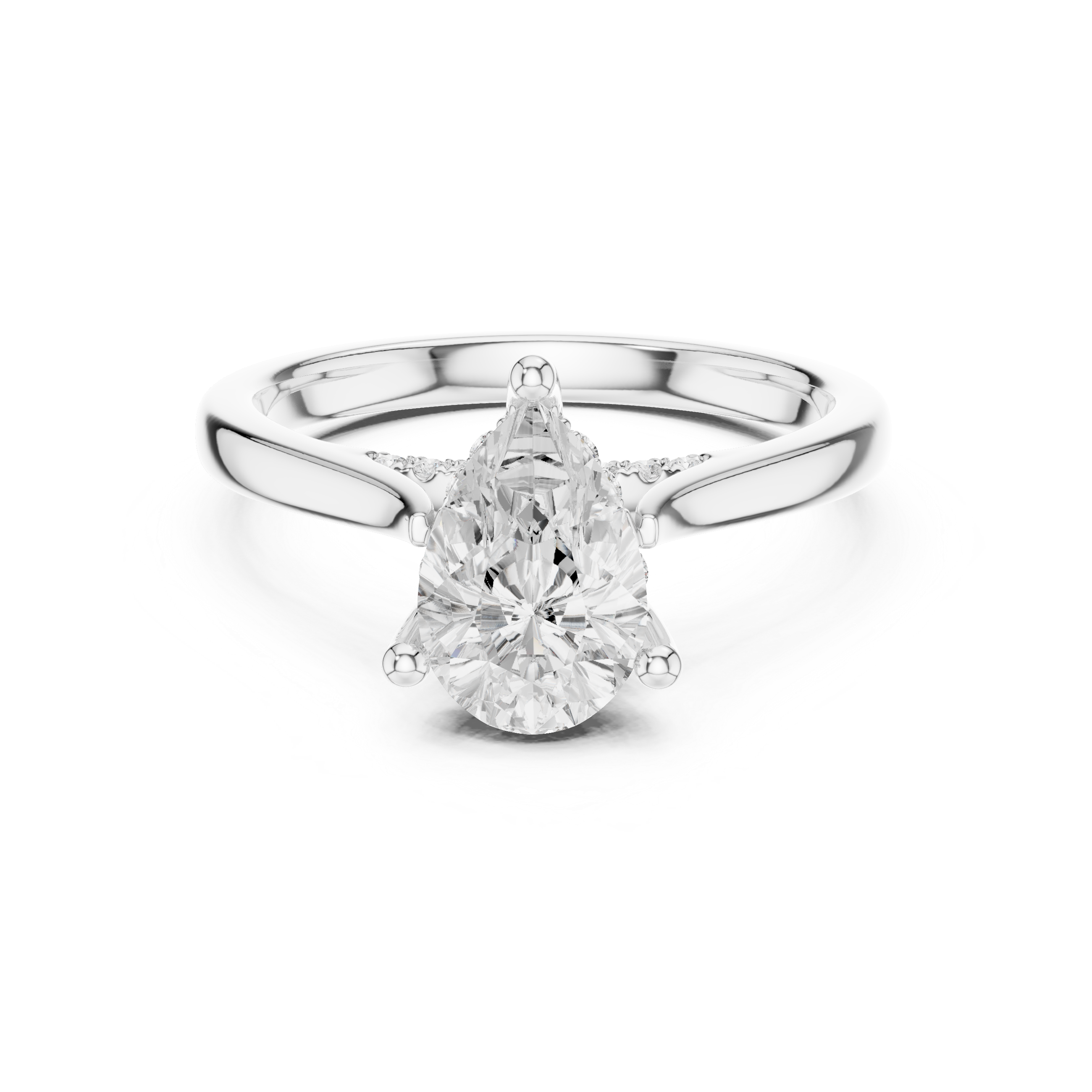 Sparkling CZ Diamond Necklace with high shine