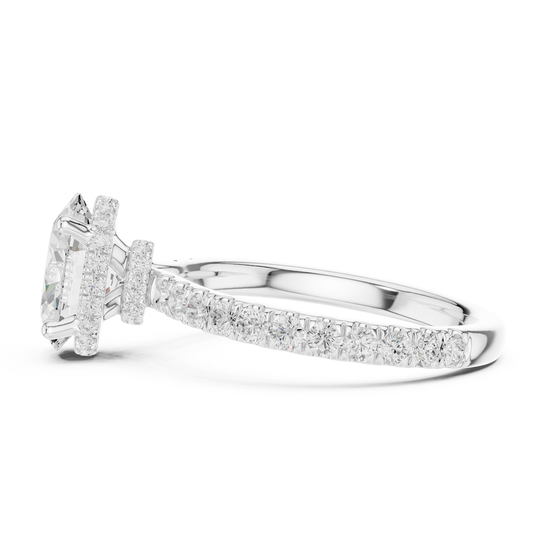 Premium  contemporary three stone design