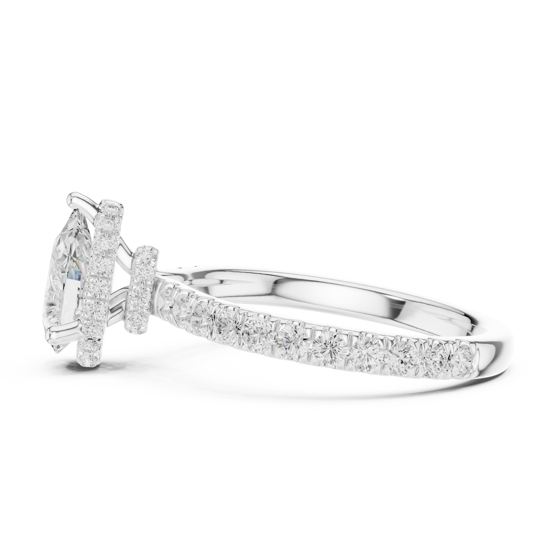 Premium  contemporary three stone design