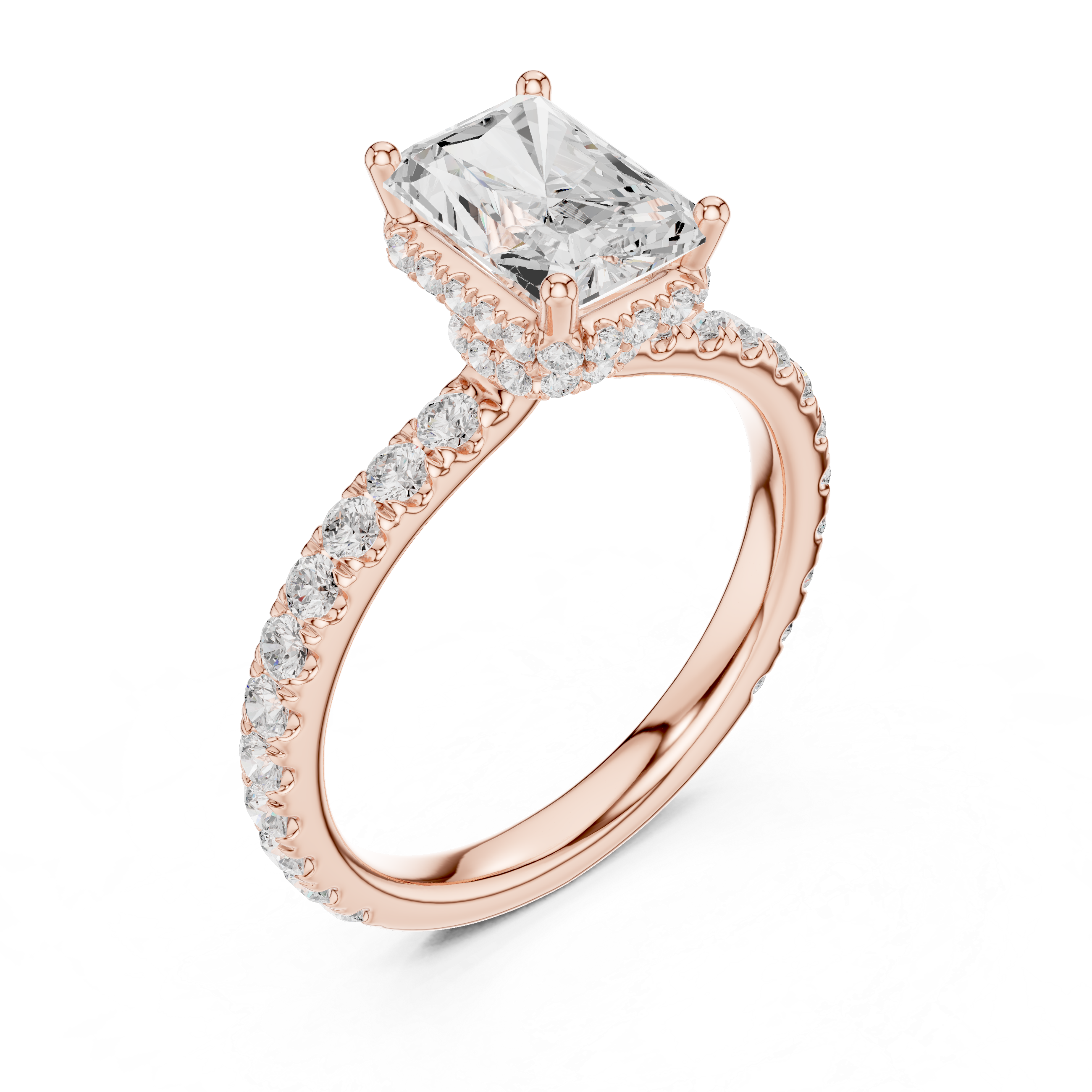Premium  contemporary three stone design