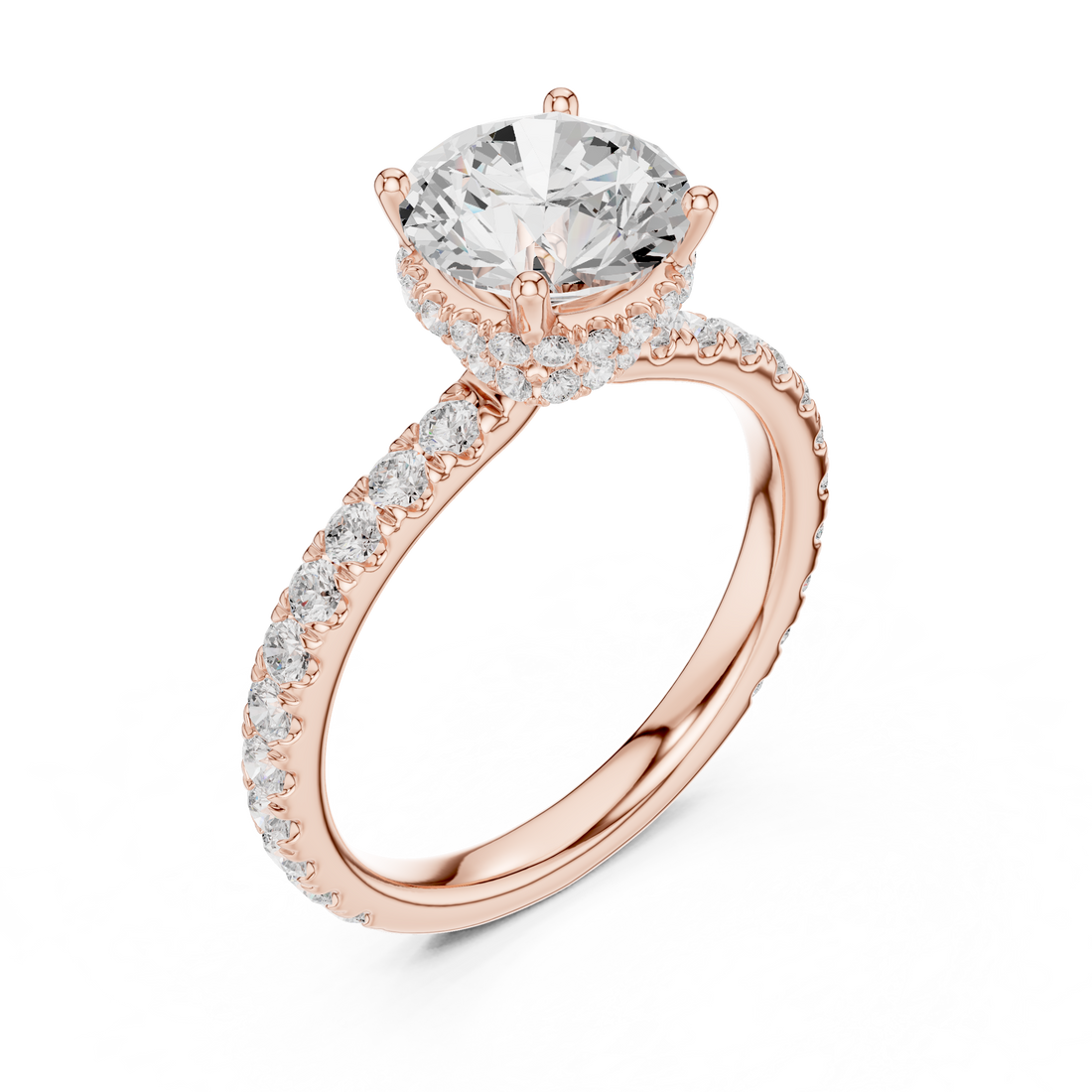 Premium  contemporary three stone design