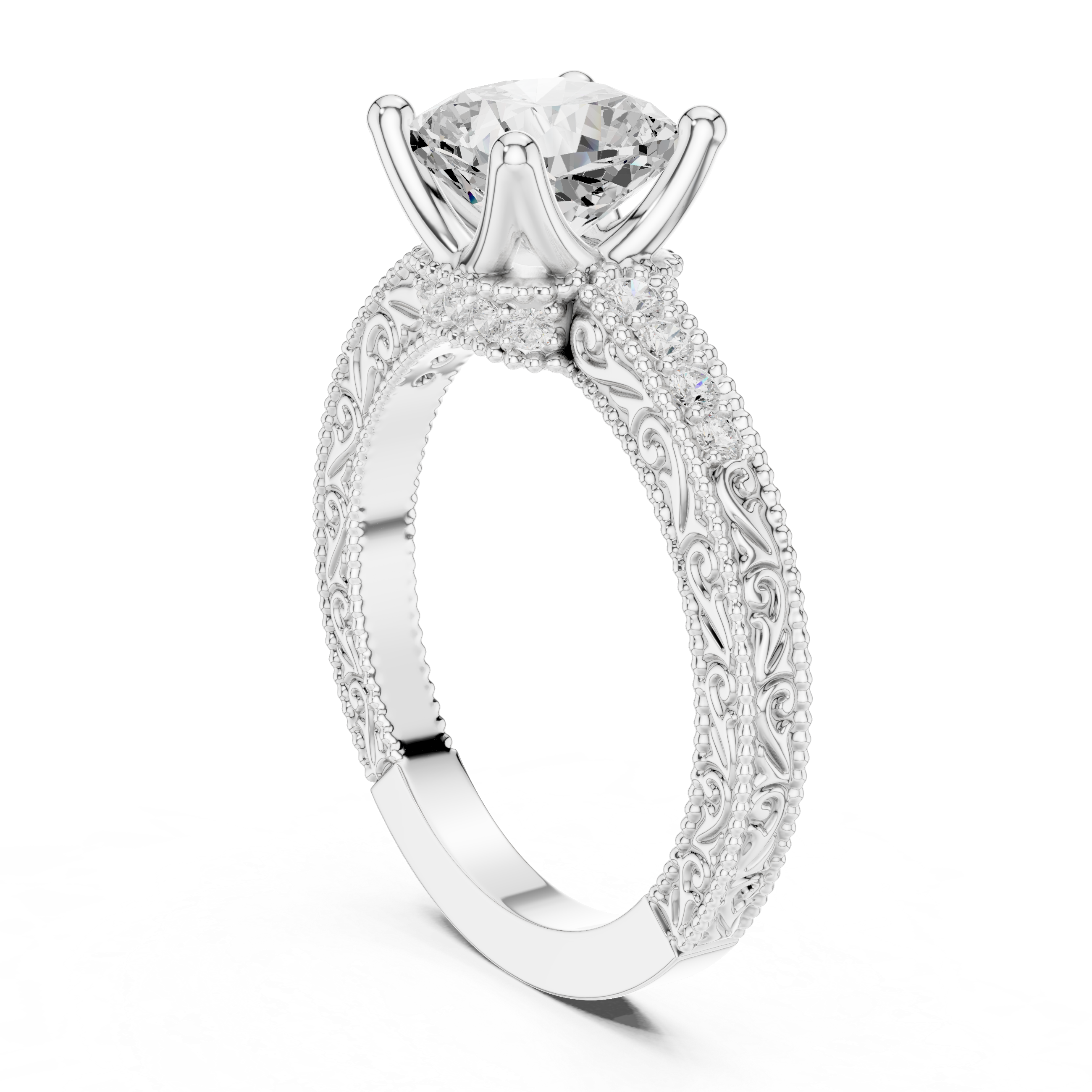 Sparkling CZ Diamond Necklace with high shine