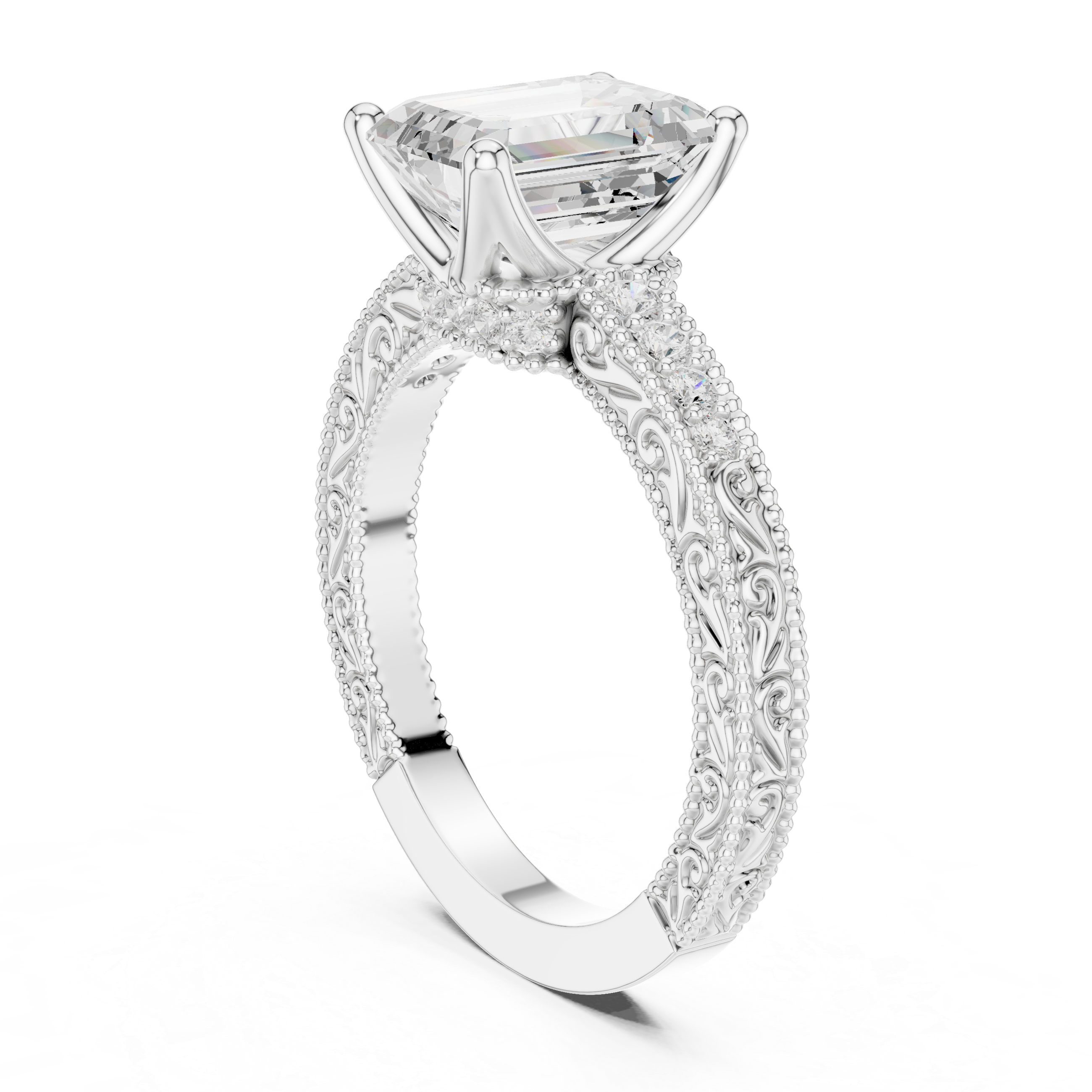 Sparkling CZ Diamond Necklace with high shine