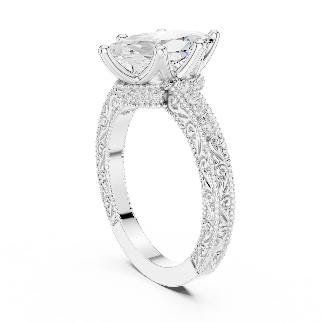 Sparkling CZ Diamond Necklace with high shine