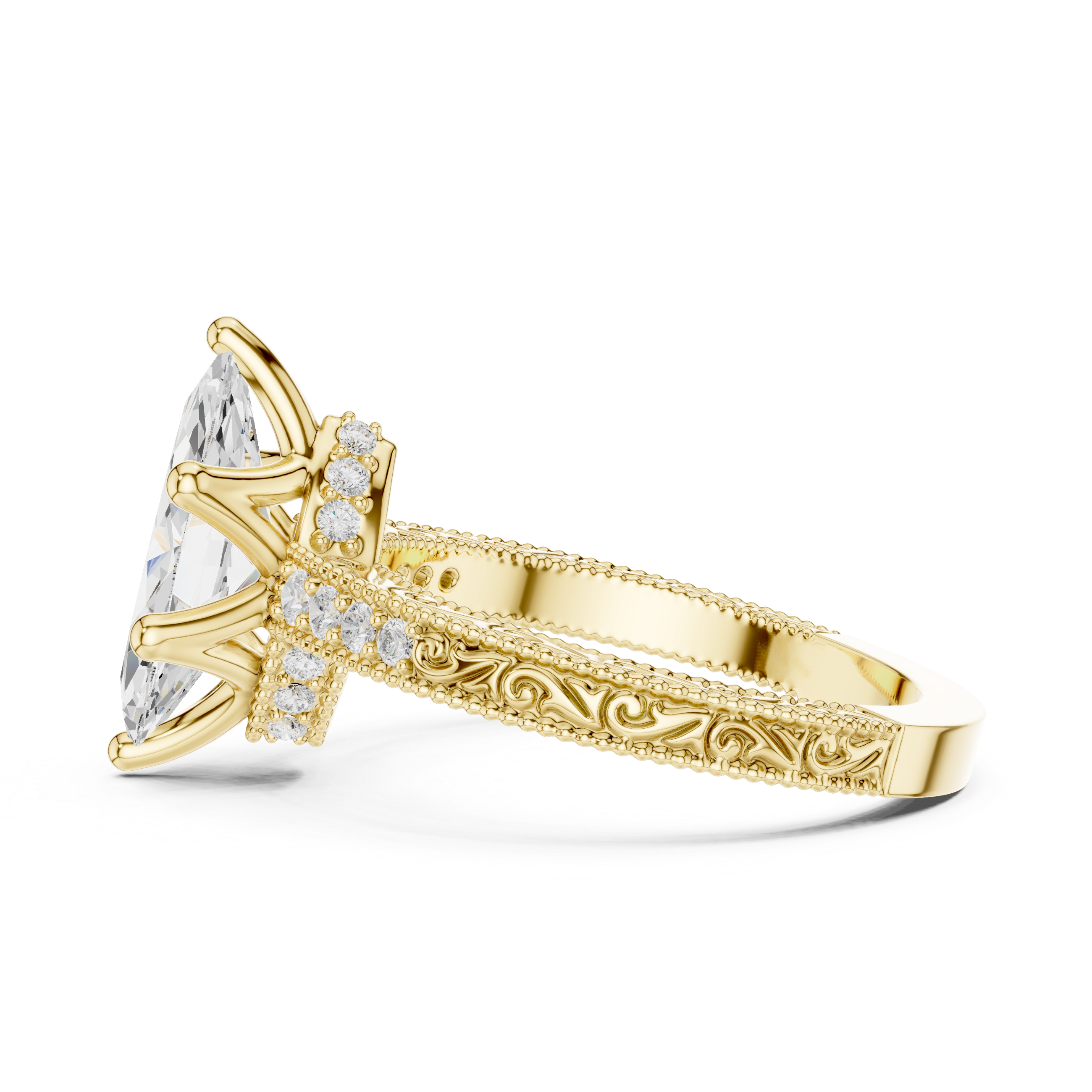Elegant Diamond Daily Wear  masterpiece showing superior quality