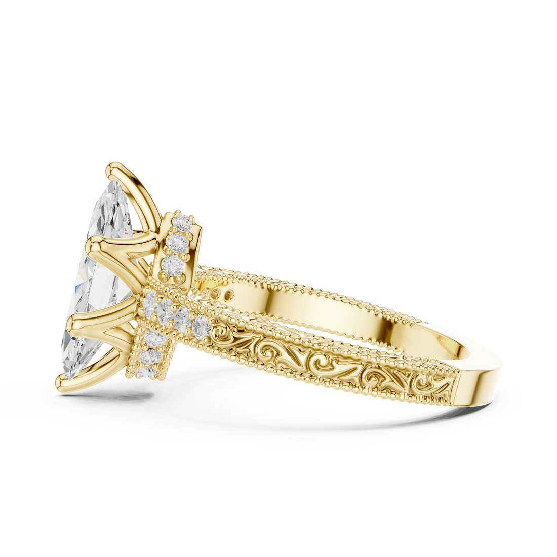 Elegant Diamond Daily Wear  masterpiece showing superior quality