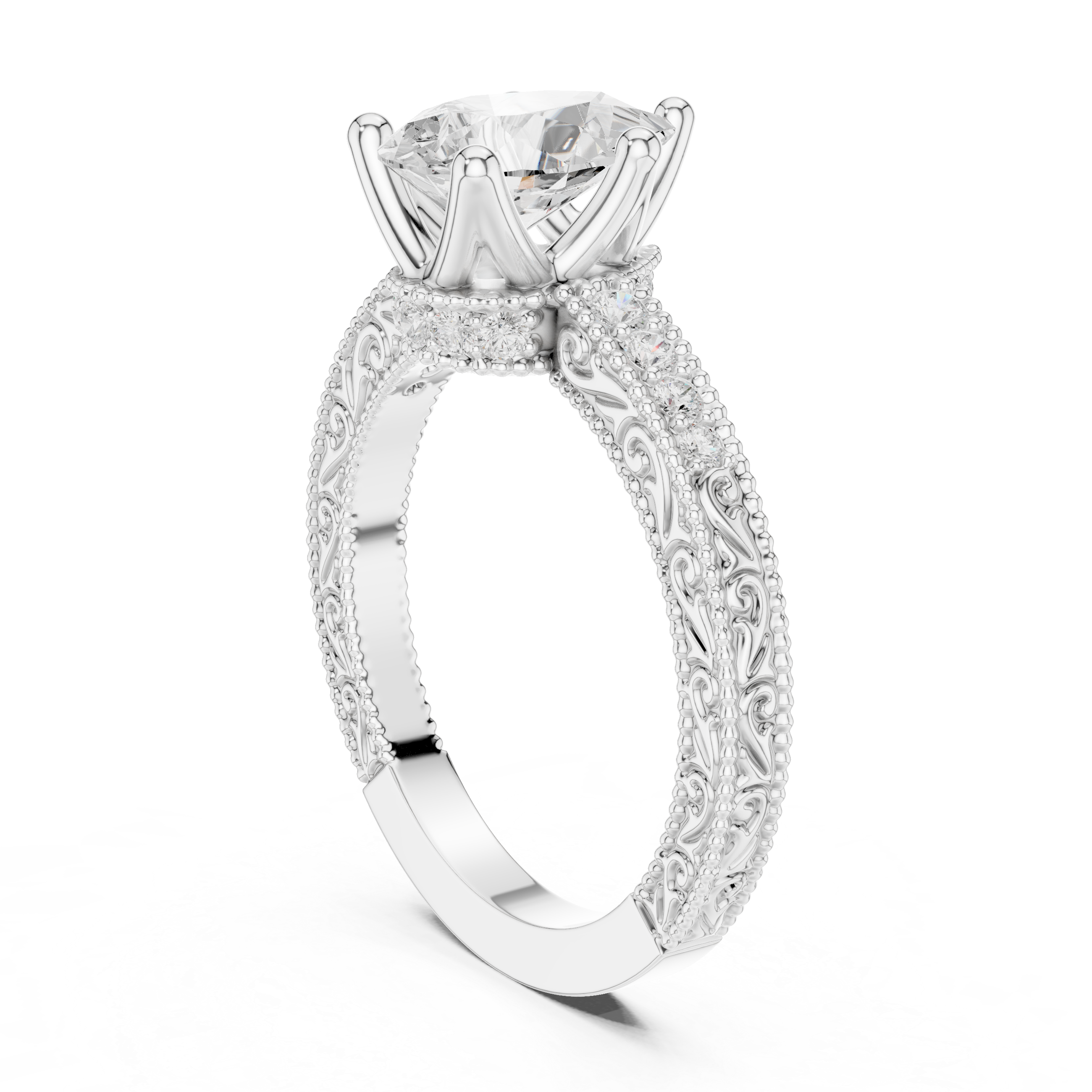 Sparkling CZ Diamond Necklace with high shine