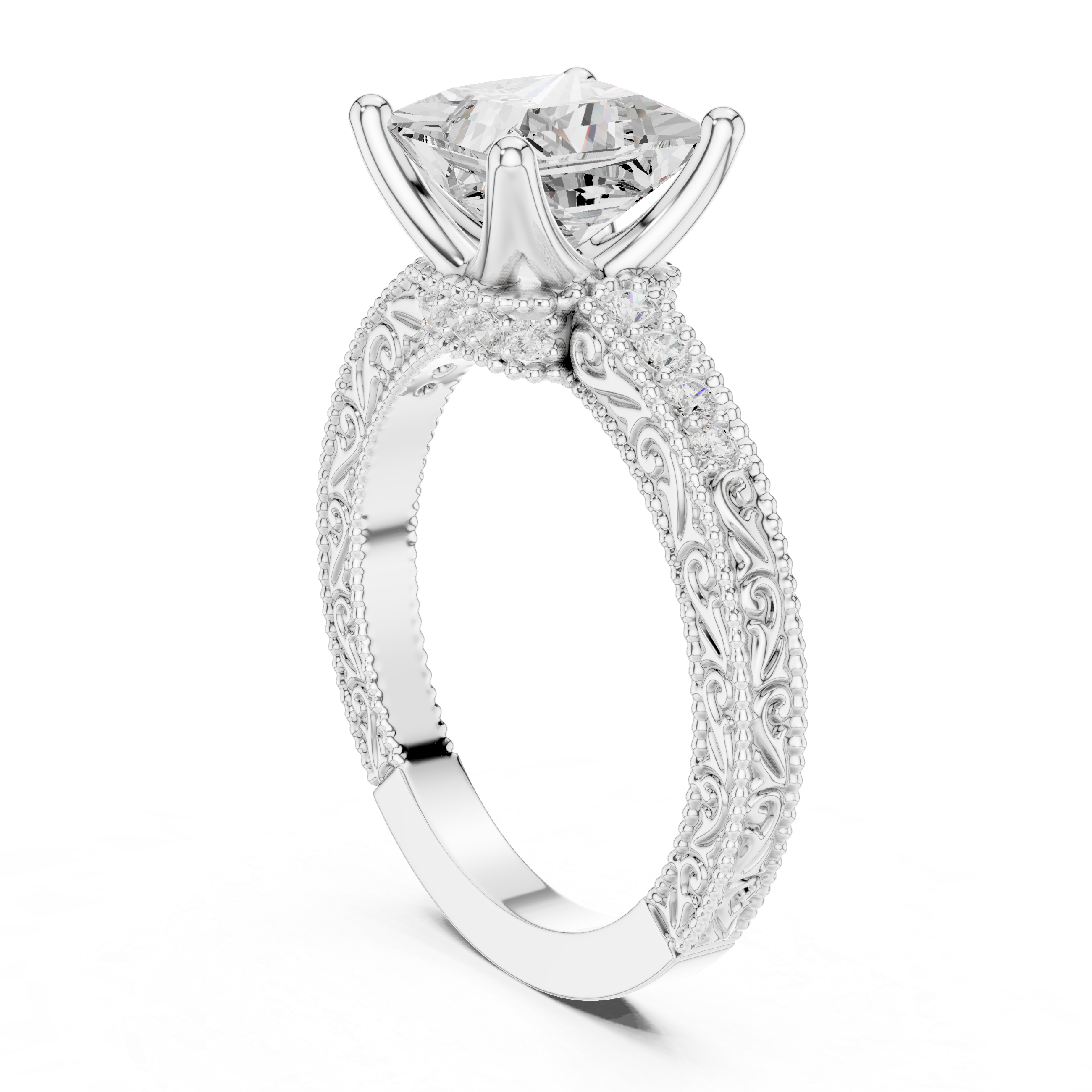 Sparkling CZ Diamond Necklace with high shine