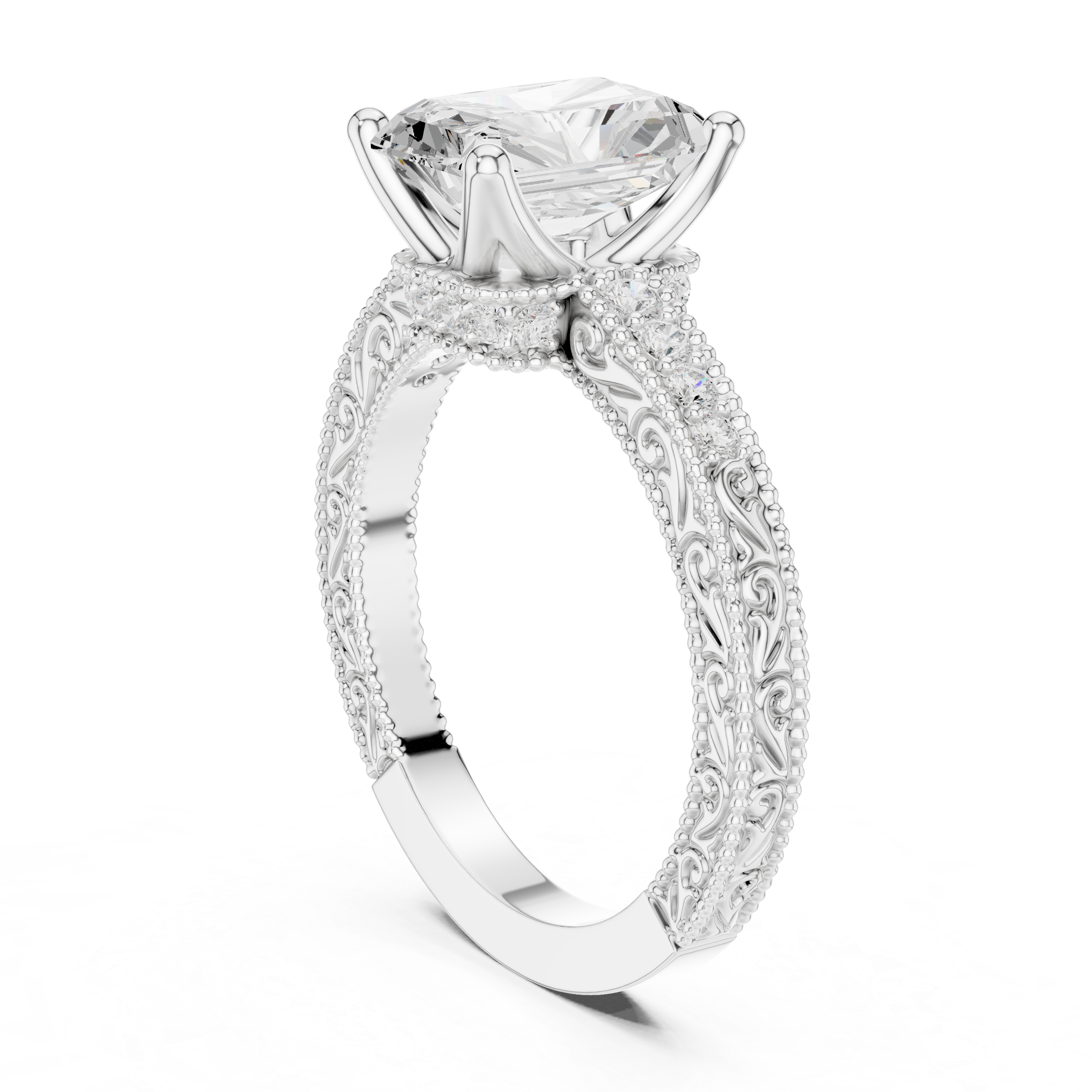 Sparkling CZ Diamond Necklace with high shine