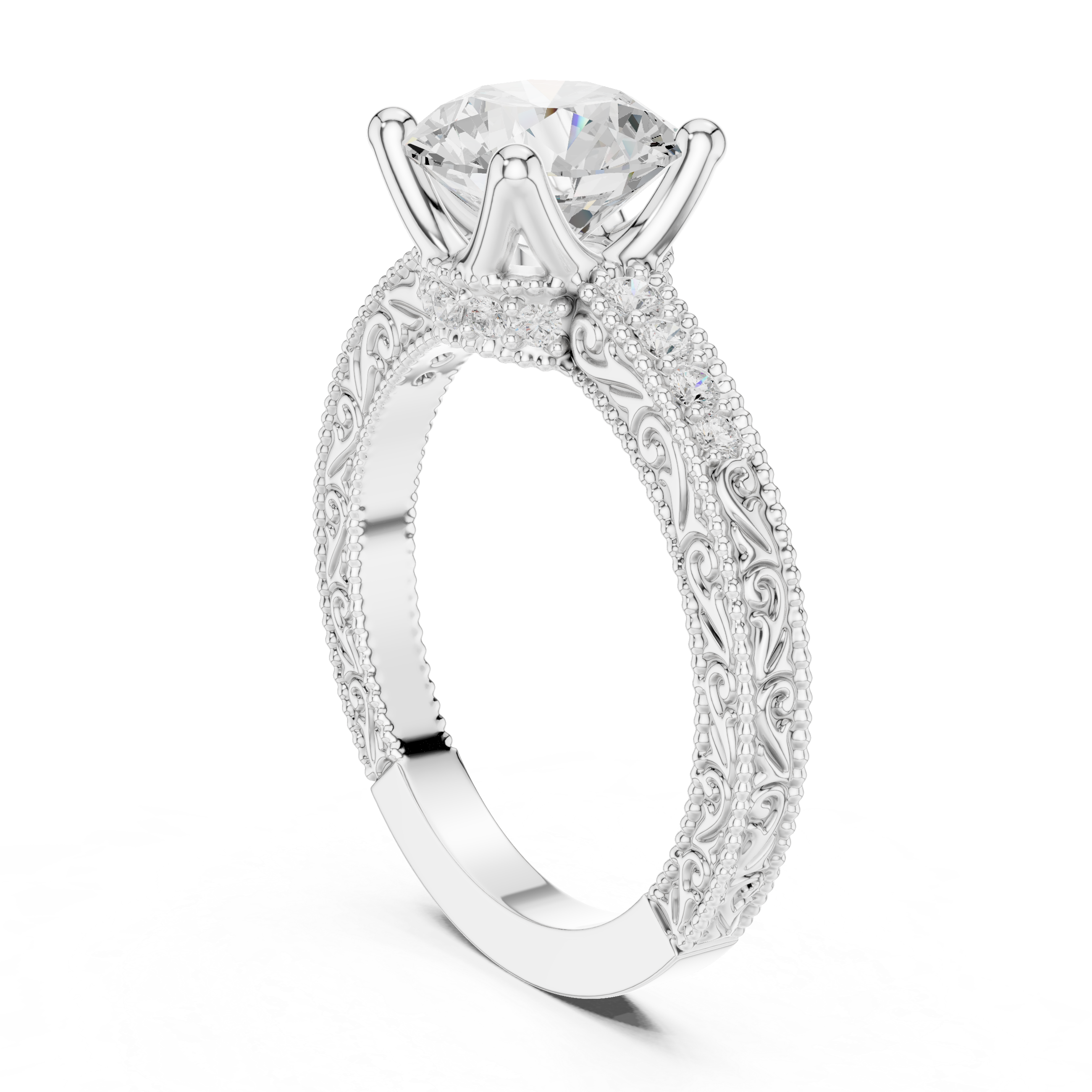 Sparkling CZ Diamond Necklace with high shine