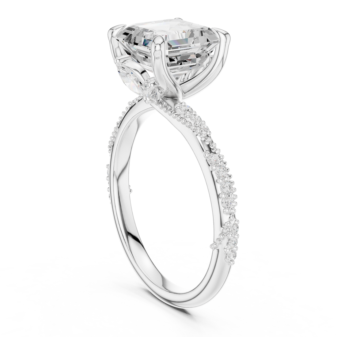 Sparkling CZ Diamond Necklace with high shine