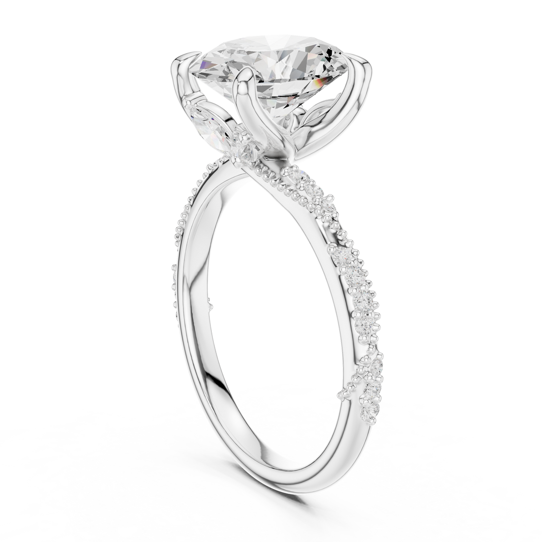 Sparkling CZ Diamond Necklace with high shine